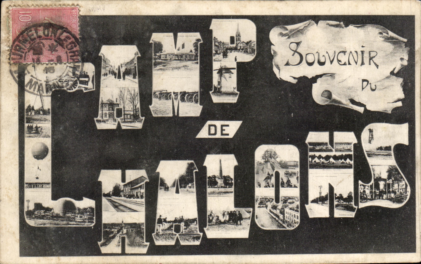 CPA Souvenir camp of Militaria Trawl-nets