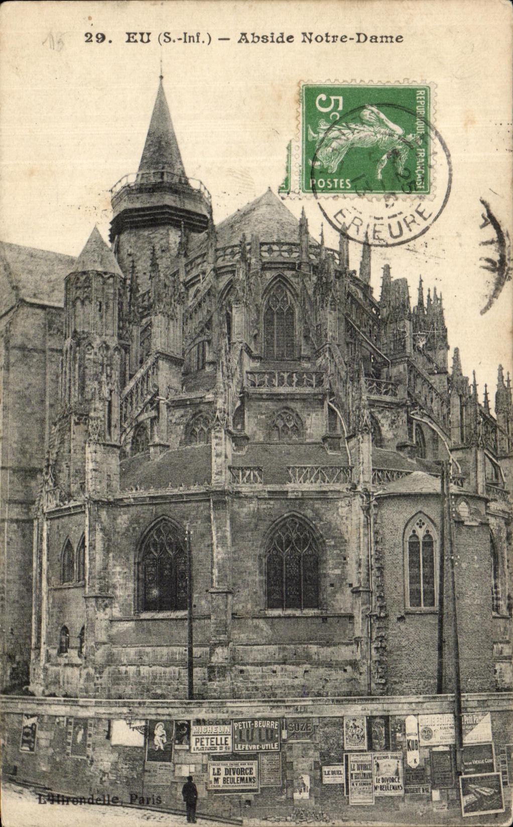 CPA Eu Abside Notre Dame