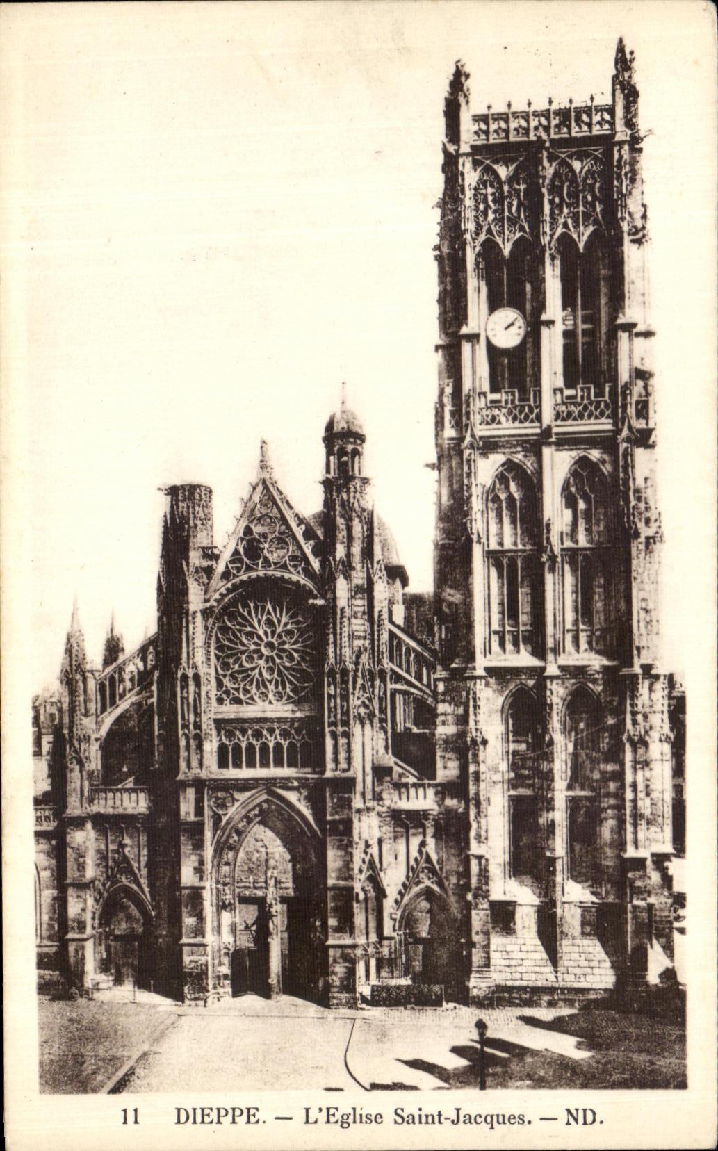 CPA Dieppe el santo Jacques de la iglesia