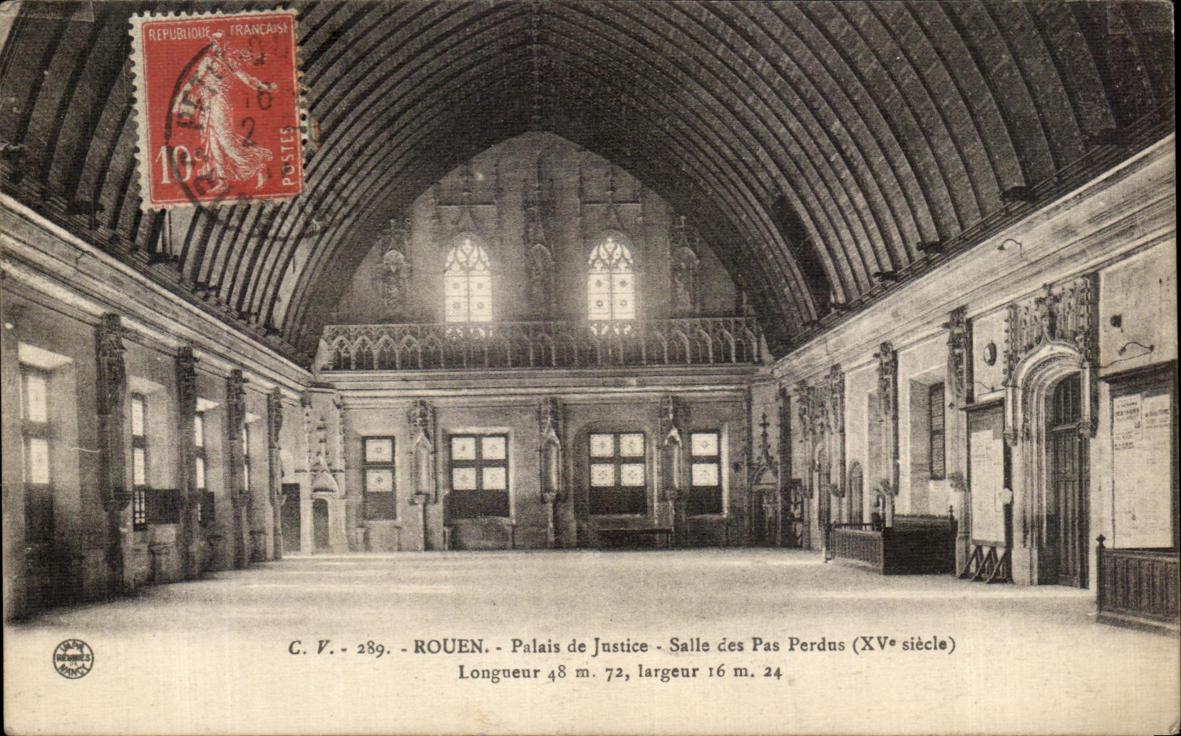 CPA Rouen Palate of Jusice Room of the Lost Steps