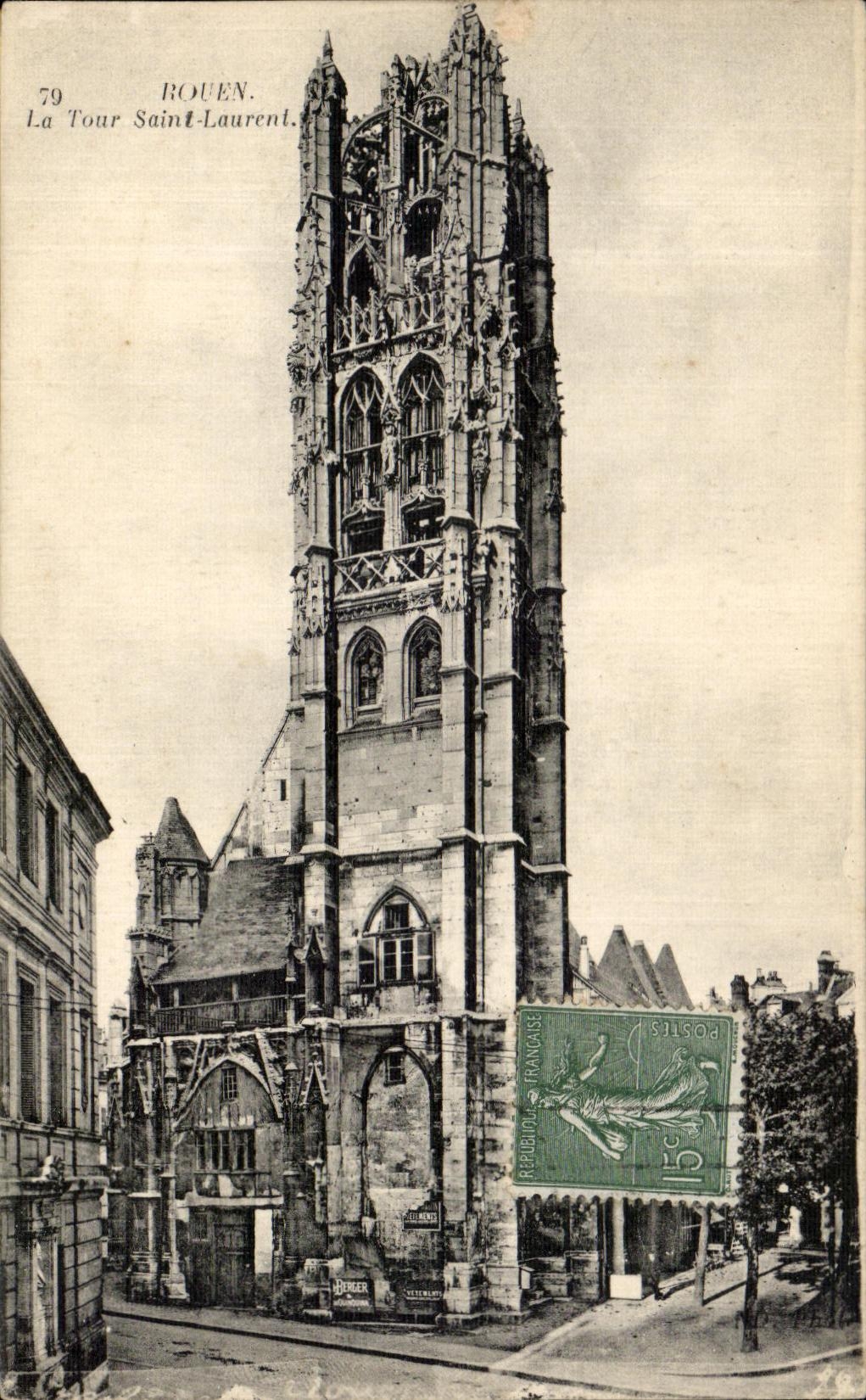 CPA Rouen the Saint Laurent Tower