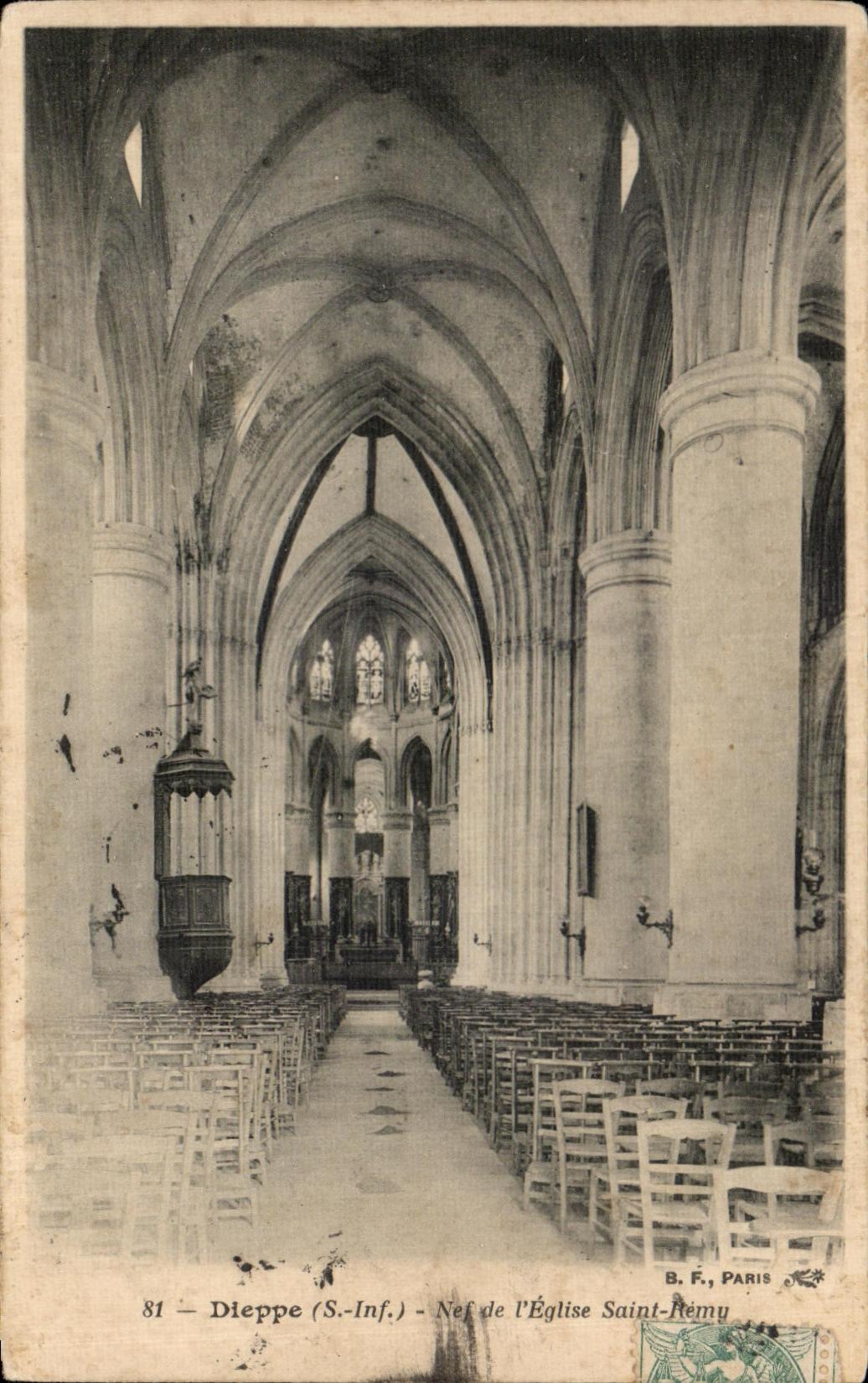 Cubo de CPA Dieppe del santo Remy de la iglesia