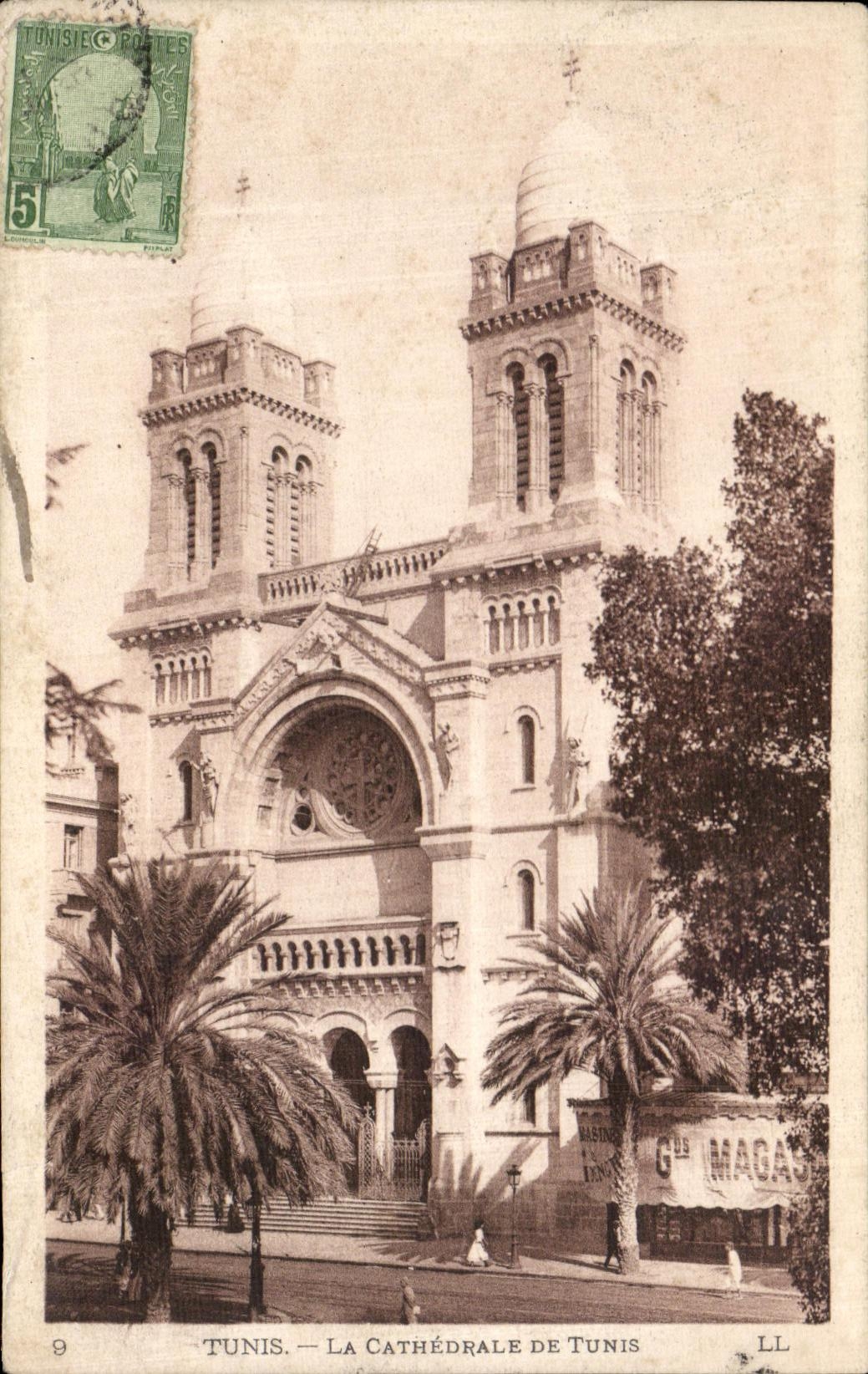 CPA Tunis the Cathedral Of Tunis Tunisia