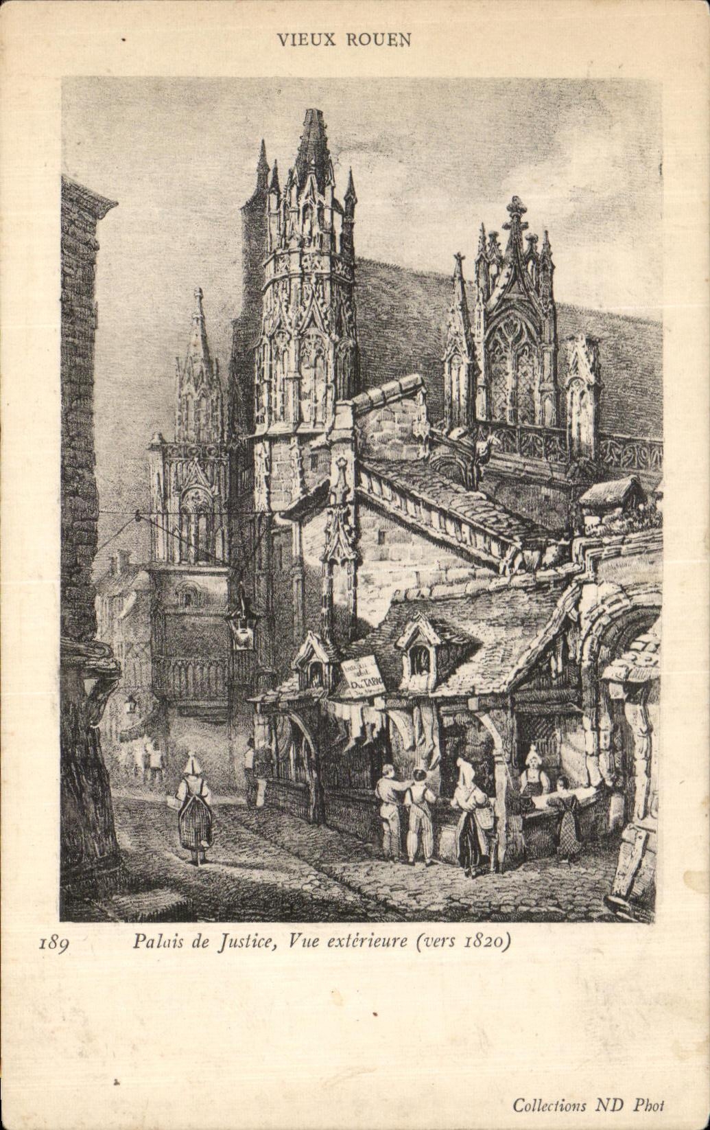 CPA Old Rouen Law courts Seen external about 1820