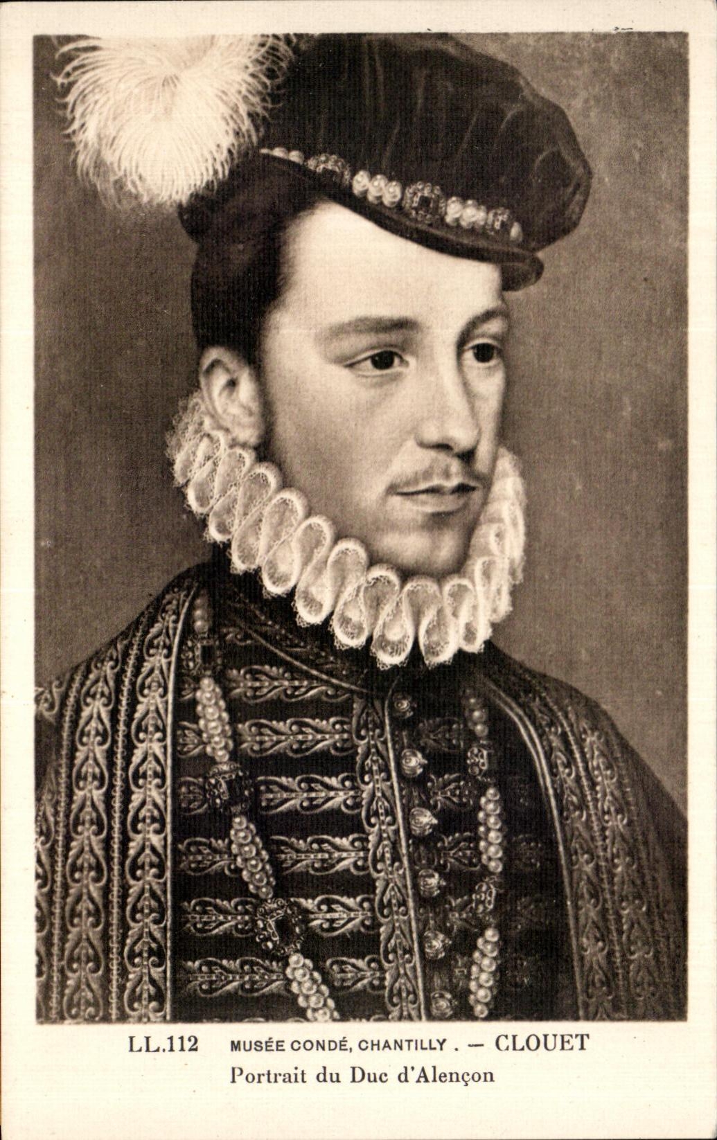 CPA Musee Conde Chantilly Clouet Portrait du Duc d'Alencon