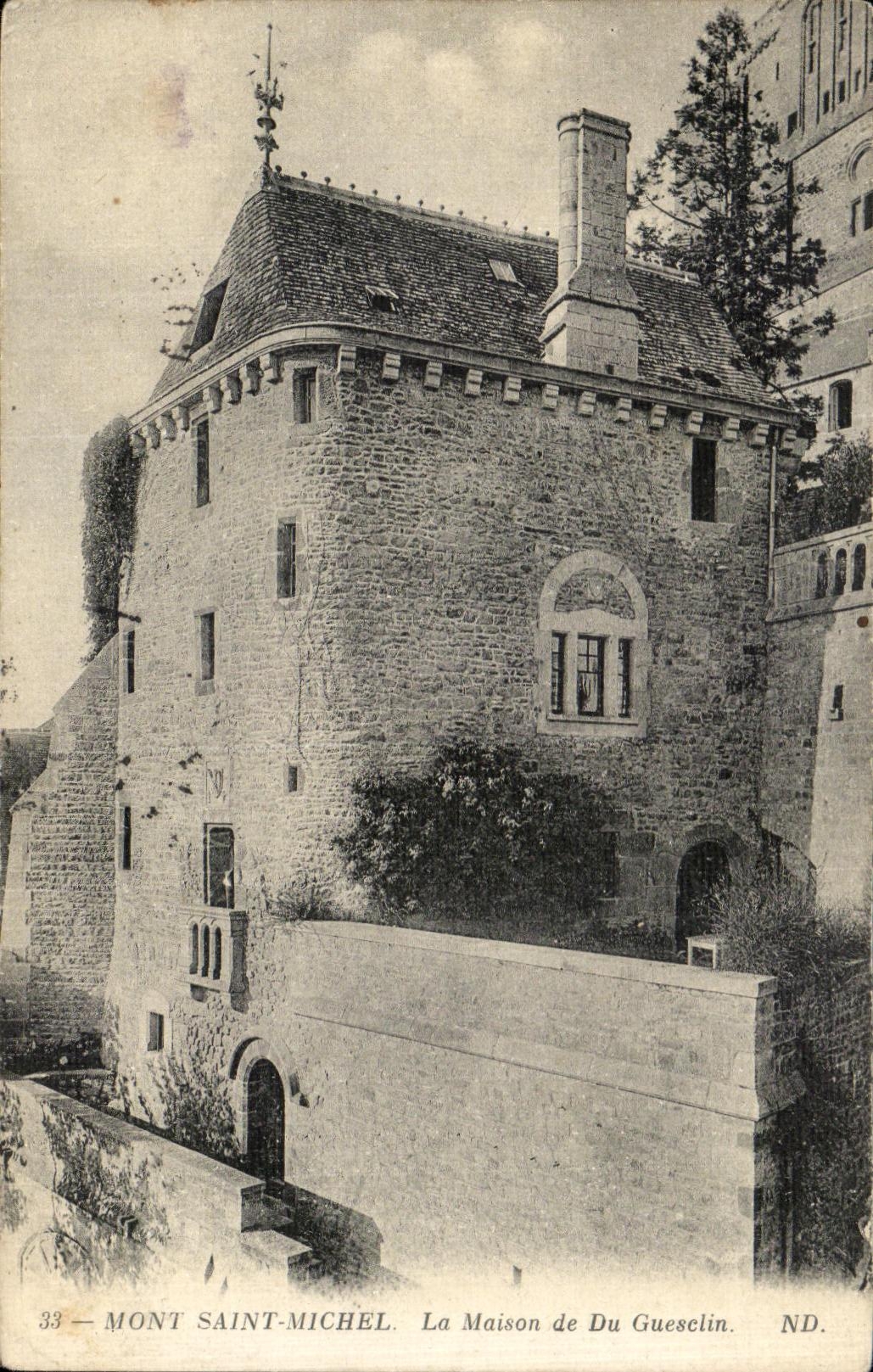 CPA Mont Saint Michel the House of Of Guesclin
