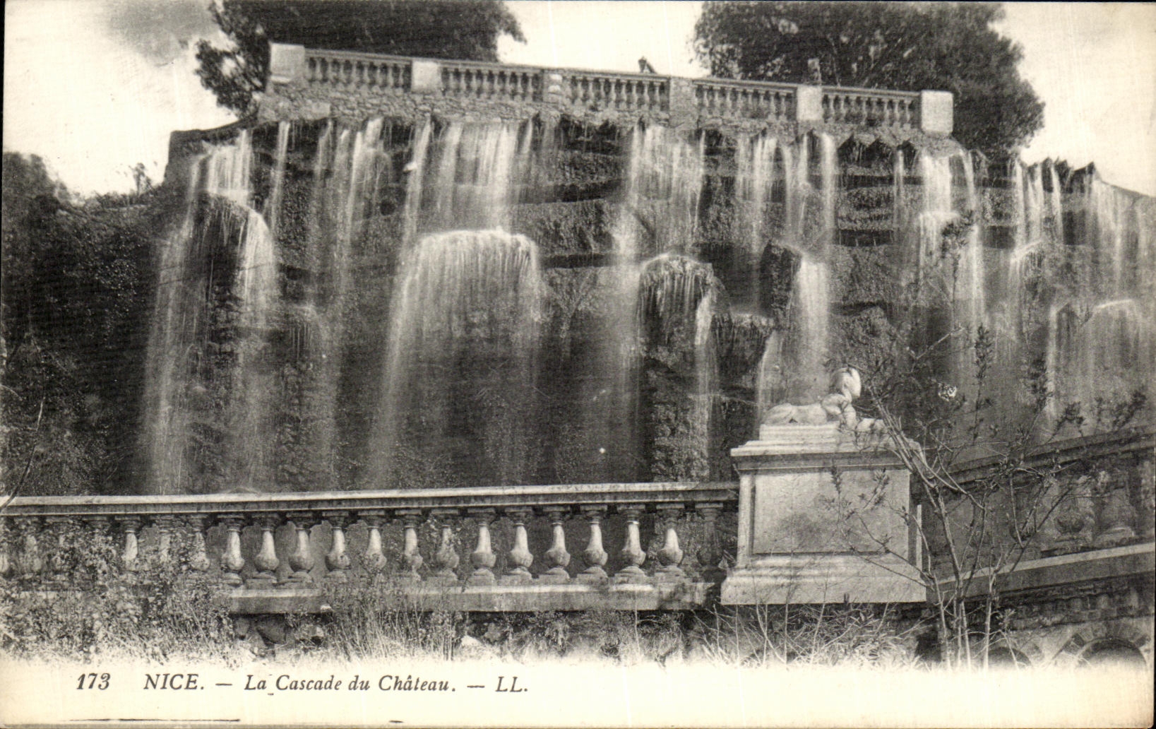 CPA Nice the Cascade of the Castle