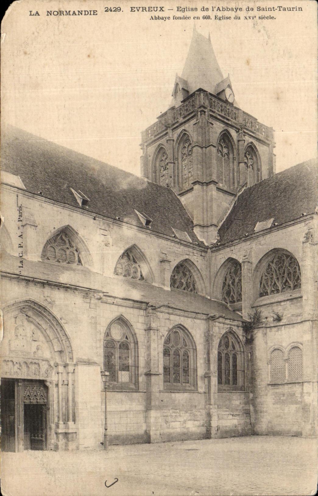 Iglesia de CPA Normandia Evreux de I Abbaye del santo Taurin