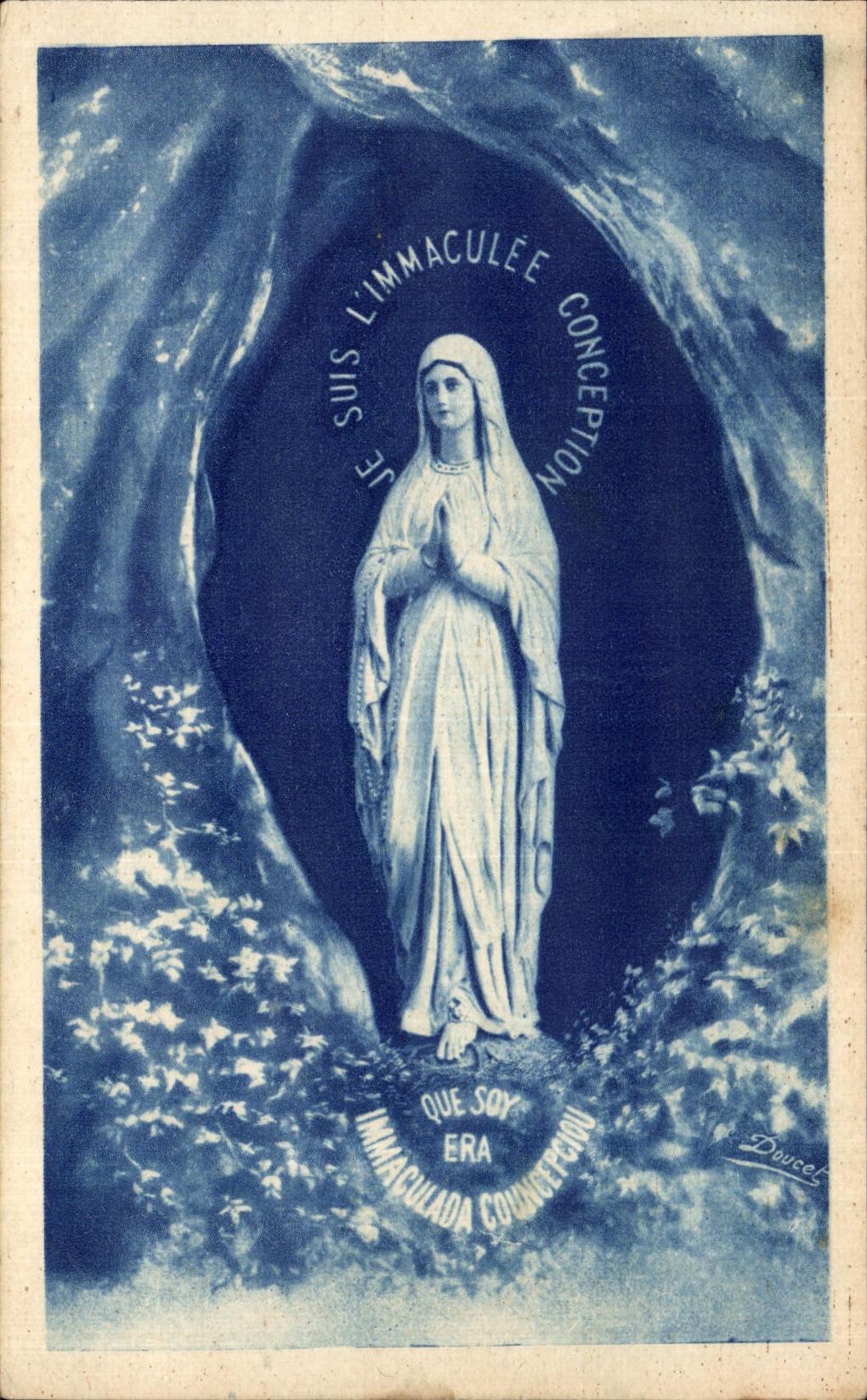 CPA Lourdes the Virgin of the Cave