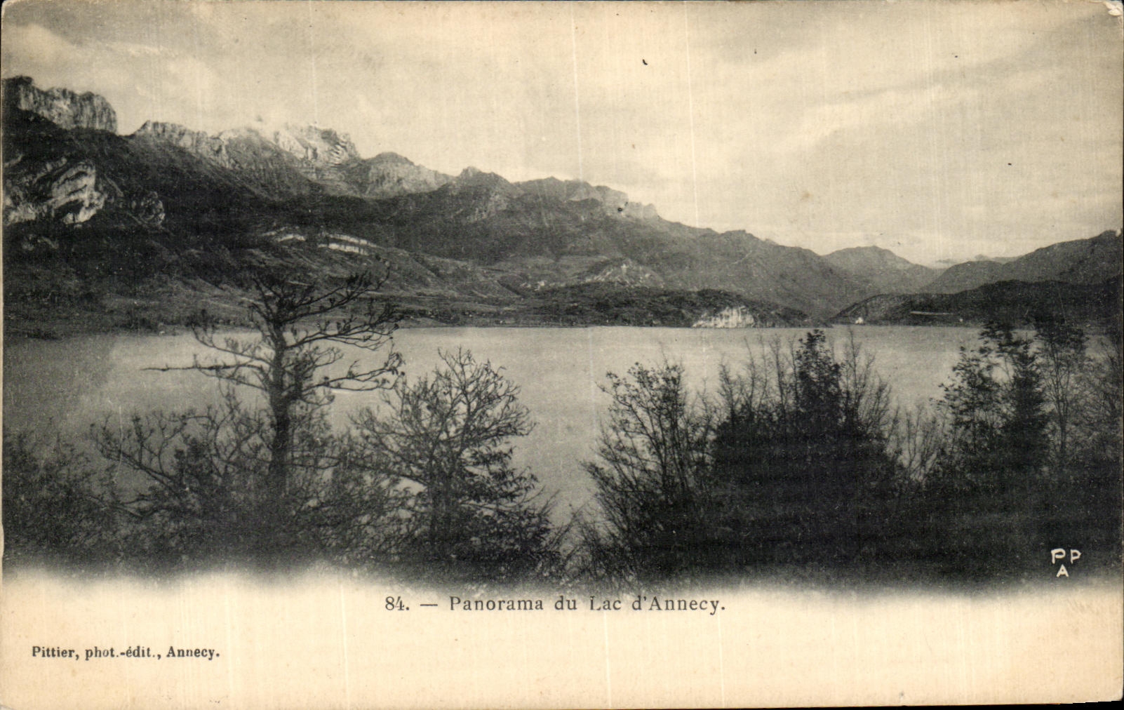CPA Panorama of the Annecy Lake