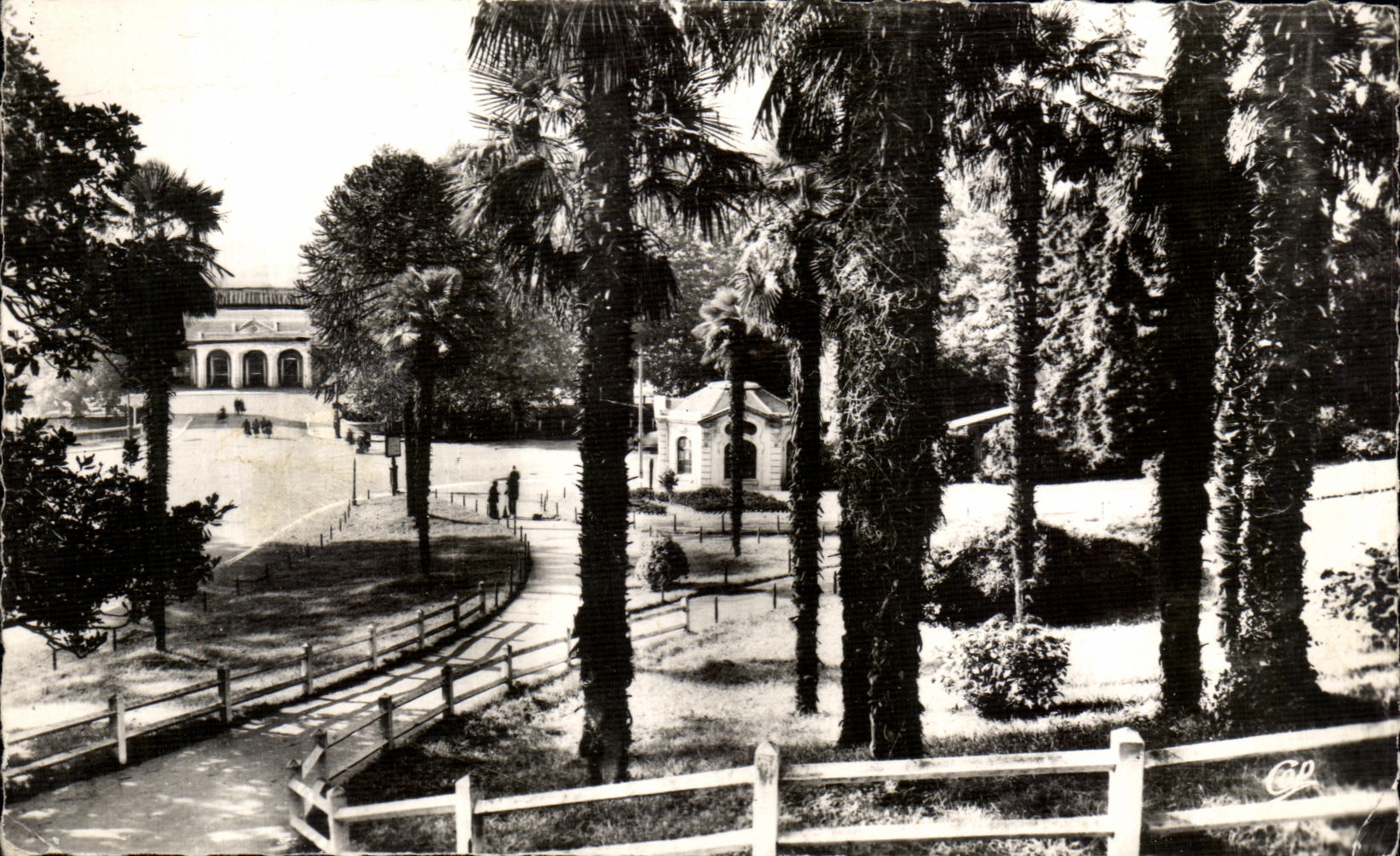 CPA Pau La Palmerale et la Gare