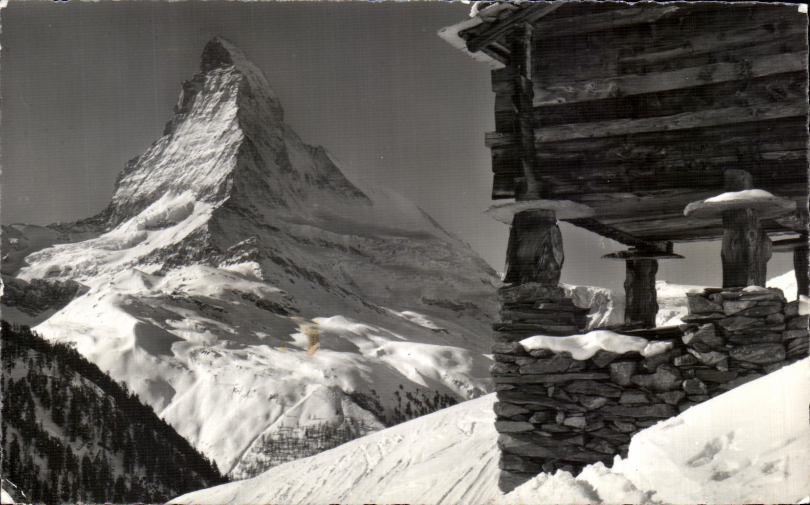 CPSM Zermatt Findeln mit Manerhorn