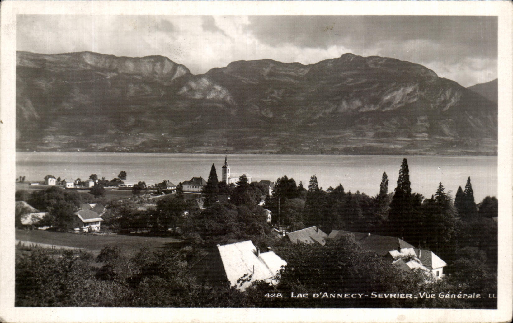 CPA Lake Annecy Sevrier View
