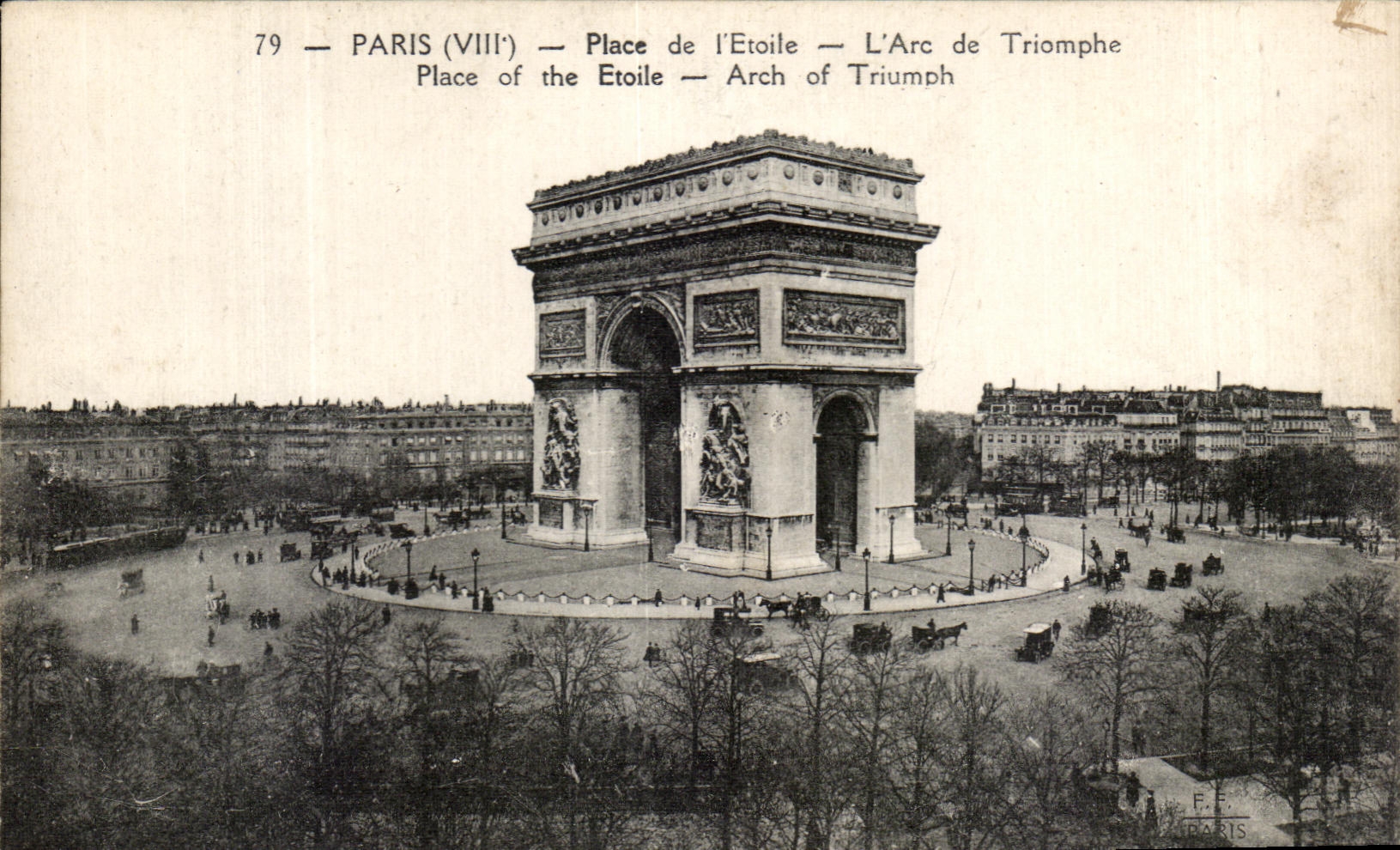 CPA Paris Place de I'Etoile L'Arc de Triomphe