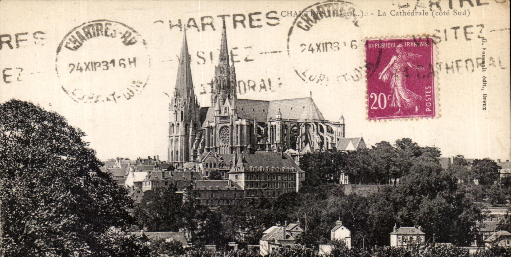 CPA Chartres the cathedral