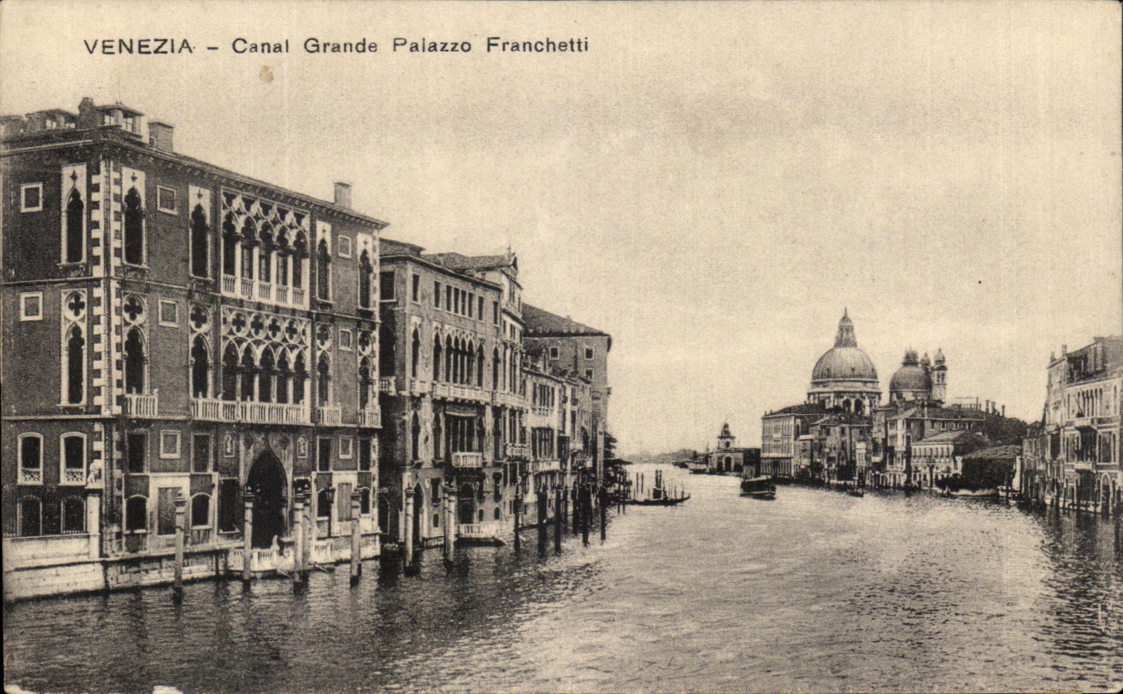 Large CPA Venezia Canal Palazzo Franchetti