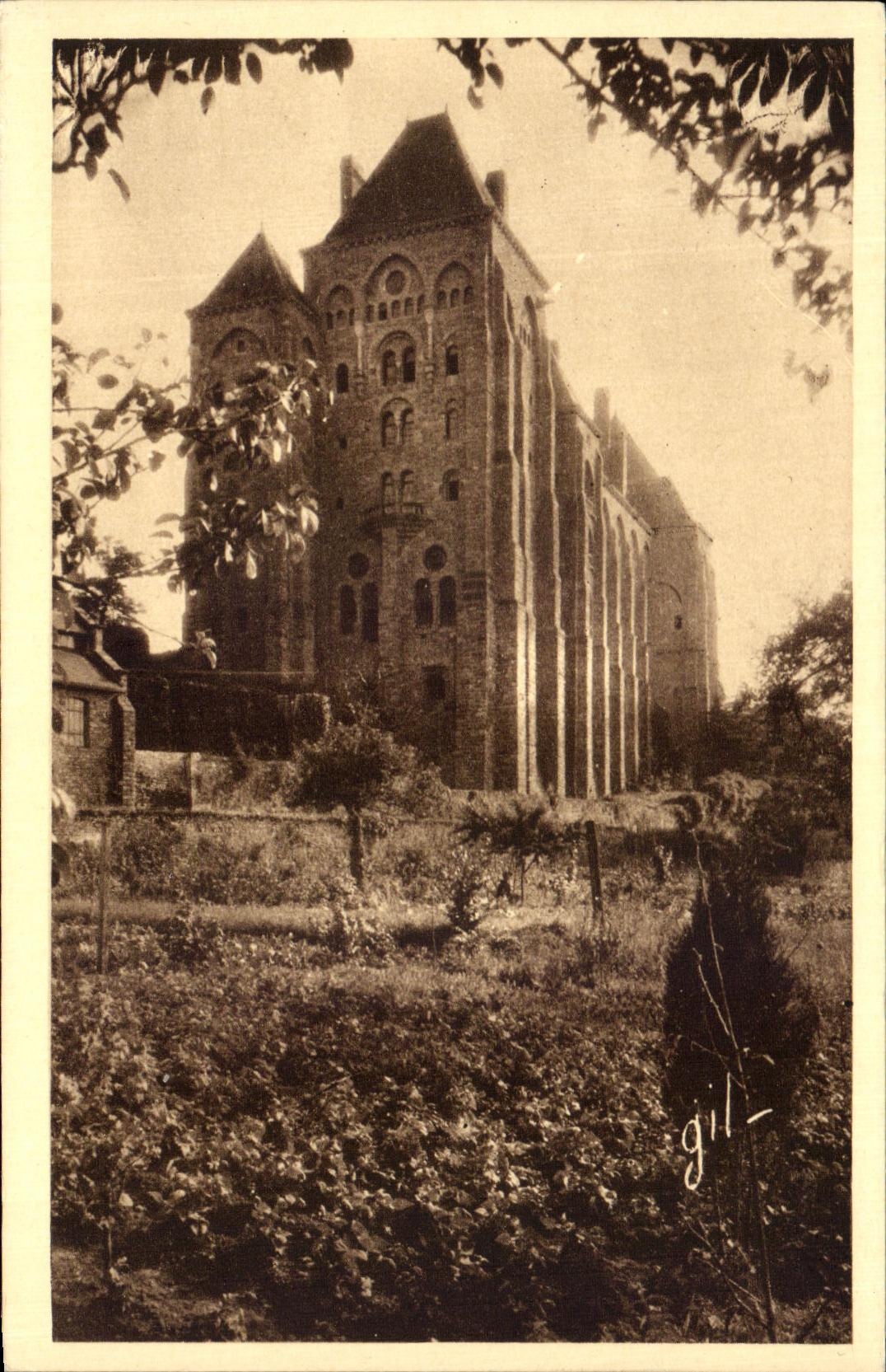 CPA Solesmes the imposing Silhouette Of the abbey