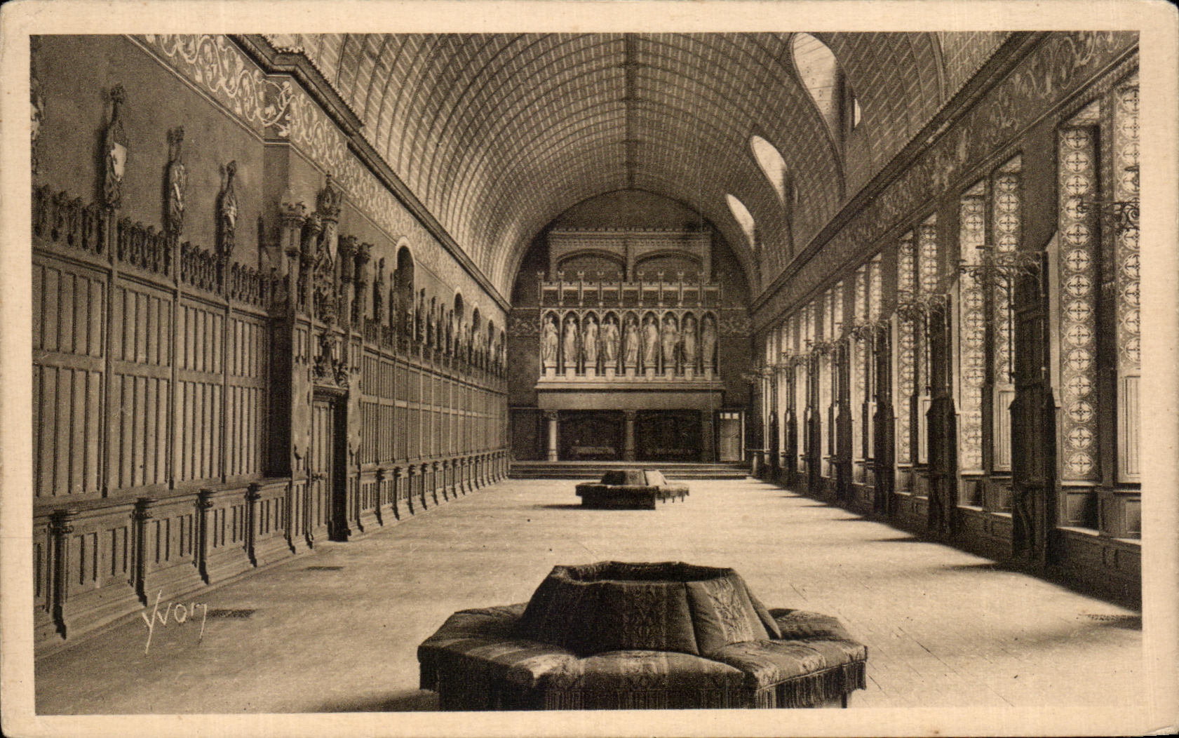 CPA Chateau De Pierrefonds La Salle Des Preux