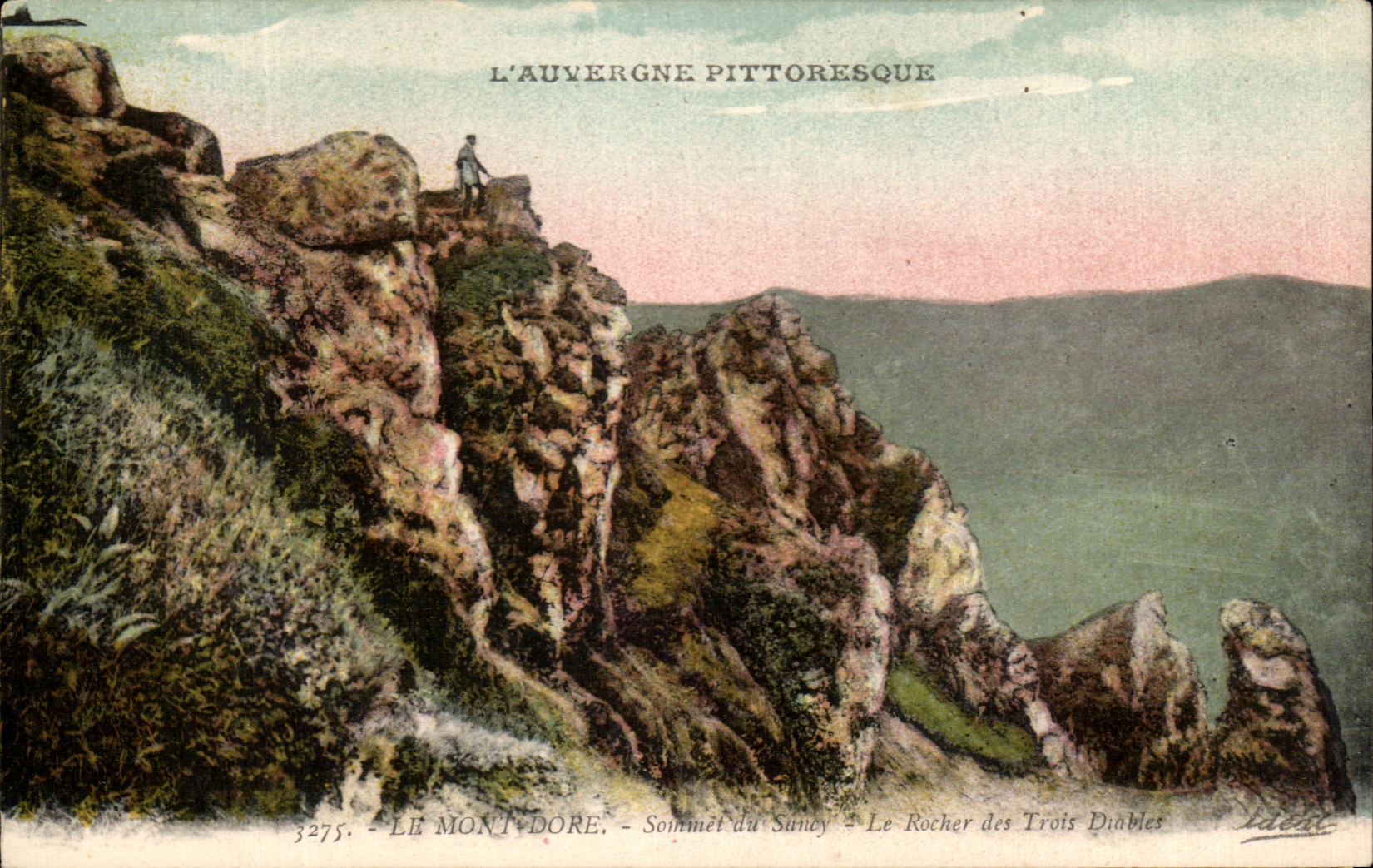 CPA the Mount Gilds Summit of Sancy the Rock Of the Three Devils