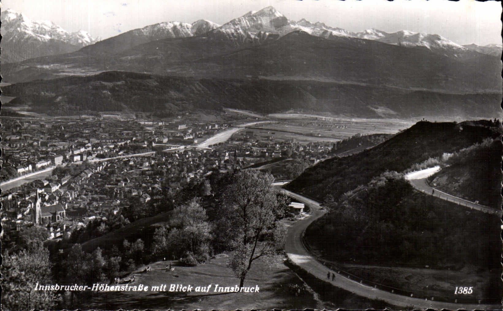 CPA Innsbrucker Honenstrabe put Blick auf Innsbruck
