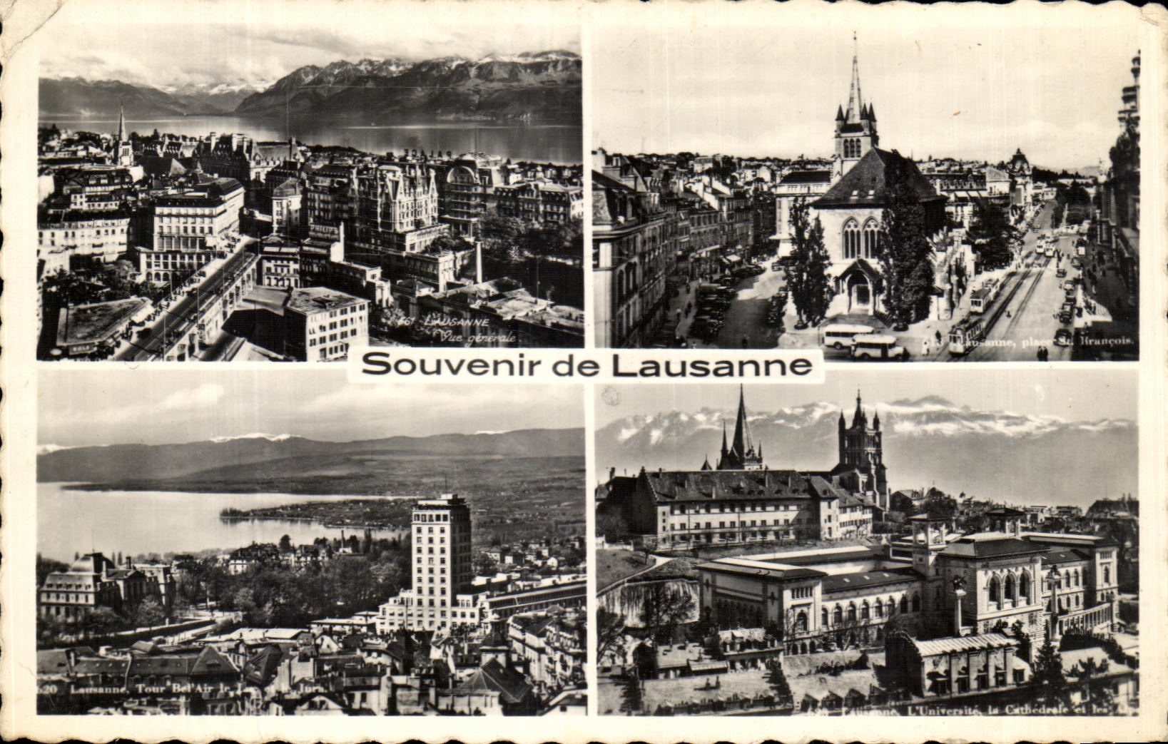 CPA Souvenir de Lausanne