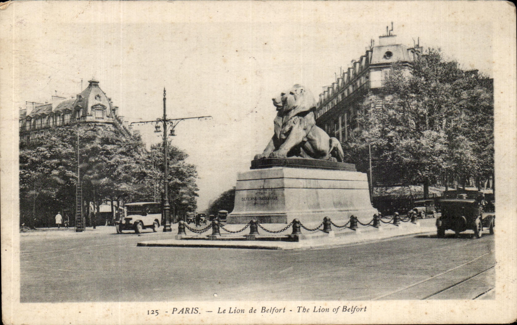 CPA Paris the Lion of Belfort