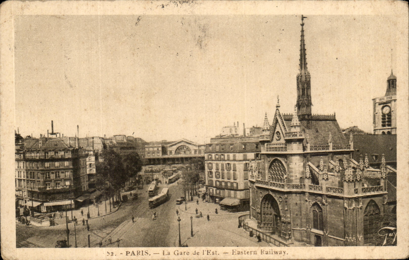 CPA Paris Train station of I' Is