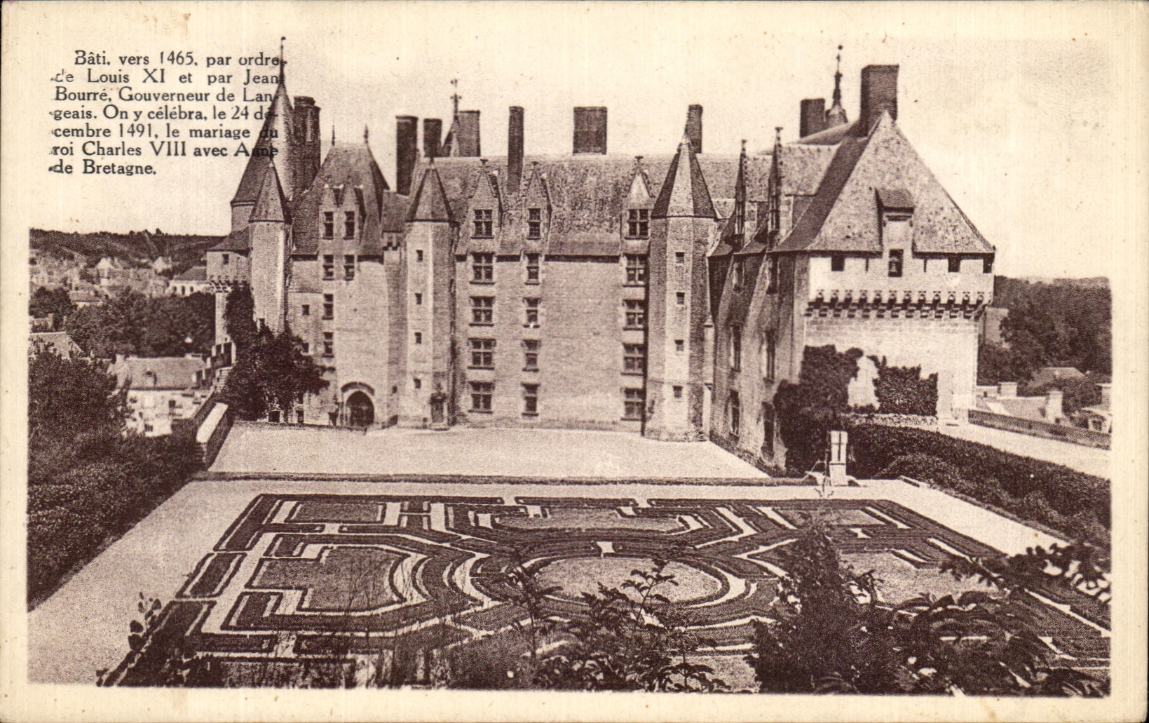 CPA Langeais el castillo