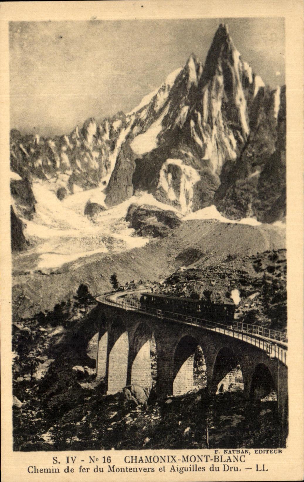 CPA Chamonix Mont Blanc Railroad of Montenvers and Aiguilles