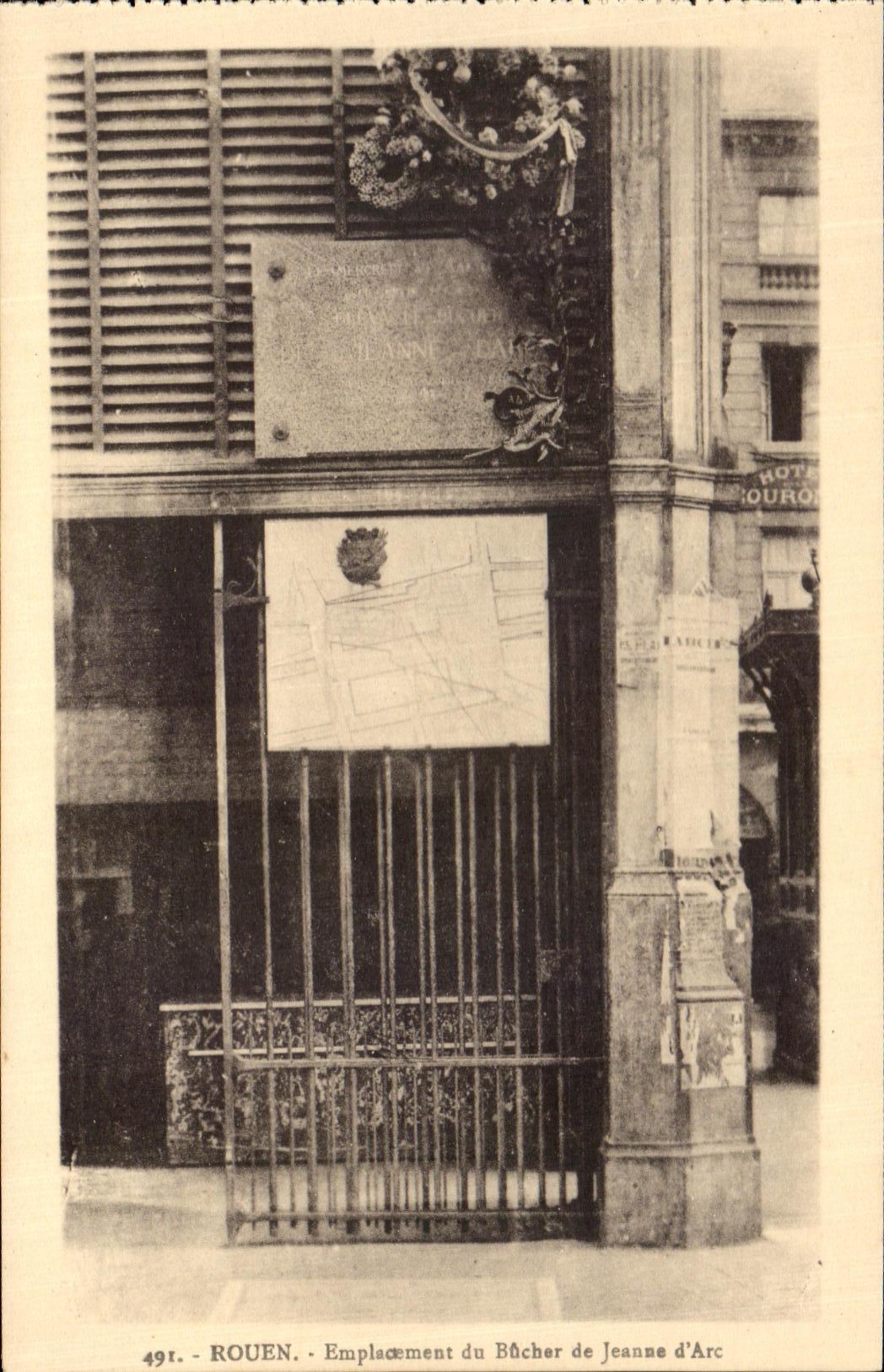 CPA Rouen Site of Roughing-hew of Jeanne d' Arc