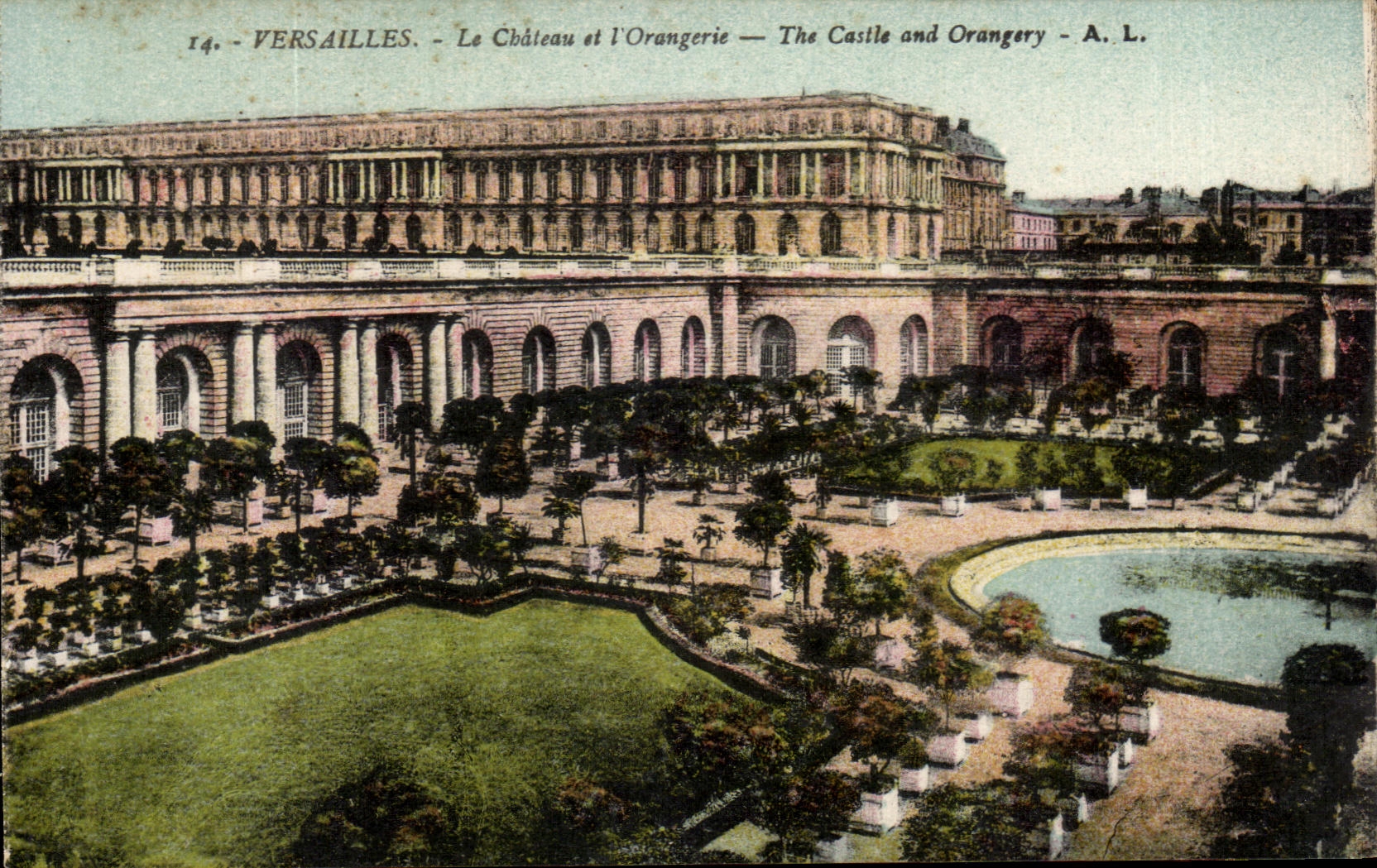 CPA Versailles Le Cbaleau et l'Orangerie 