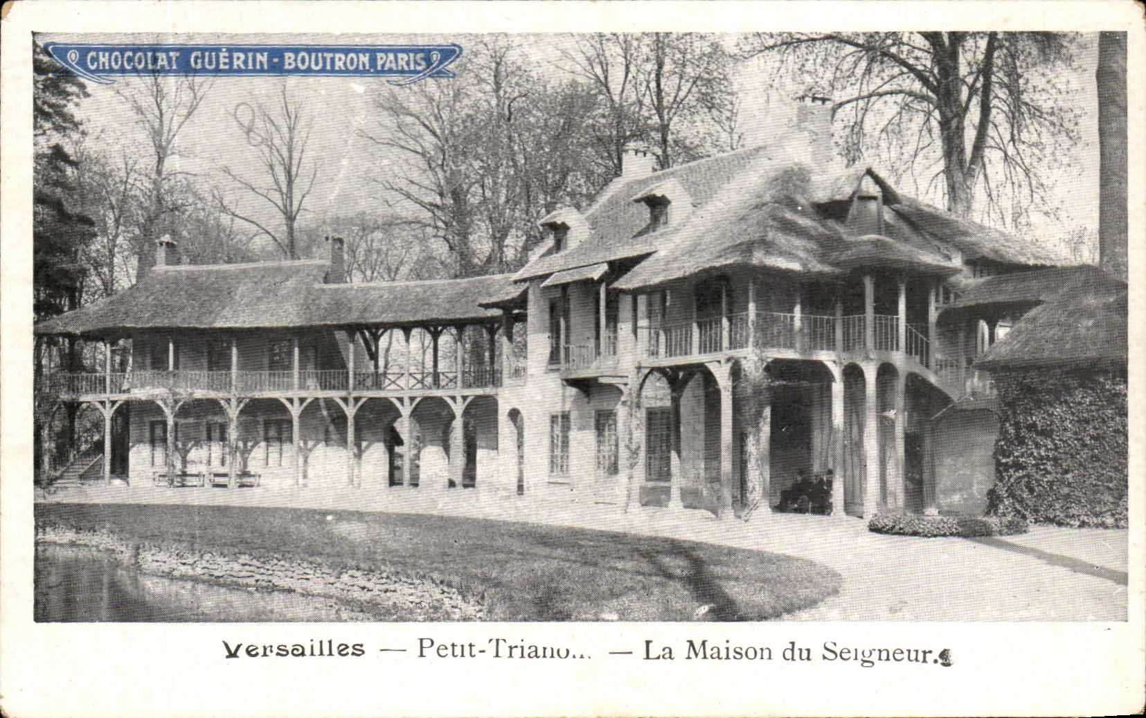 CPA Versailles Petit Trianon La maison du seigneur Chocolat Guerin Boutron Paris