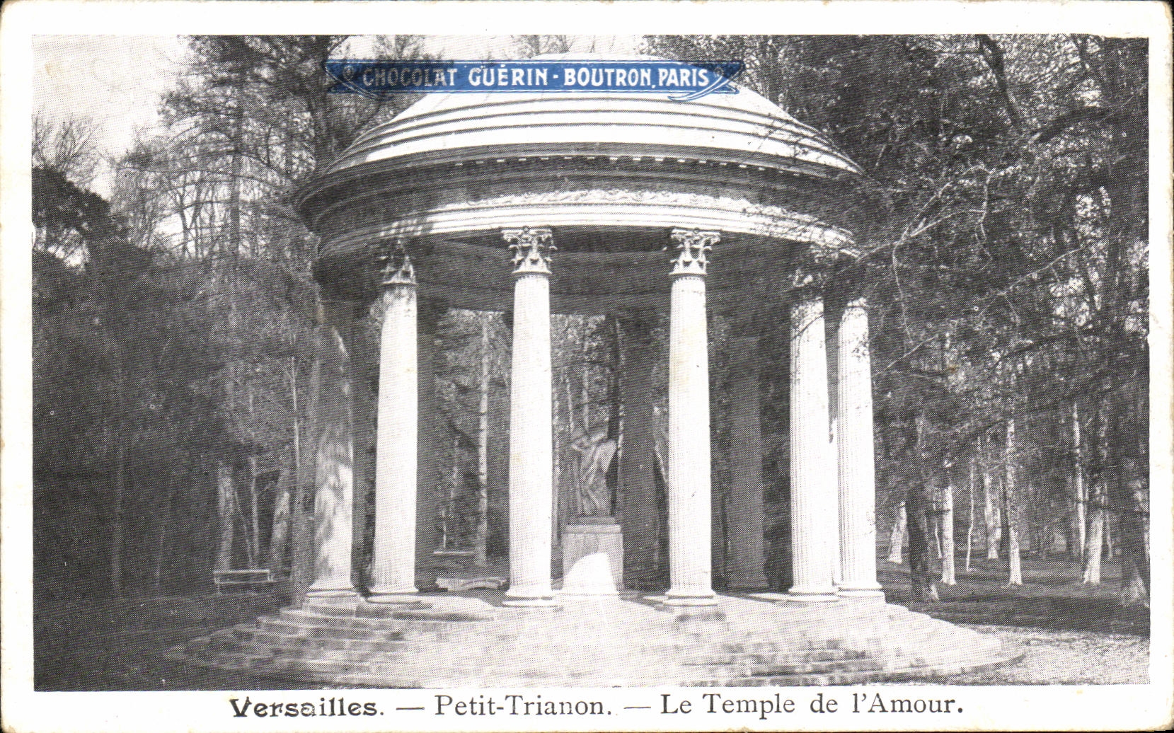 CPA Versailles Petit Trianon Le Temple de l'Amour Chocolat Guerin Boutron Paris 