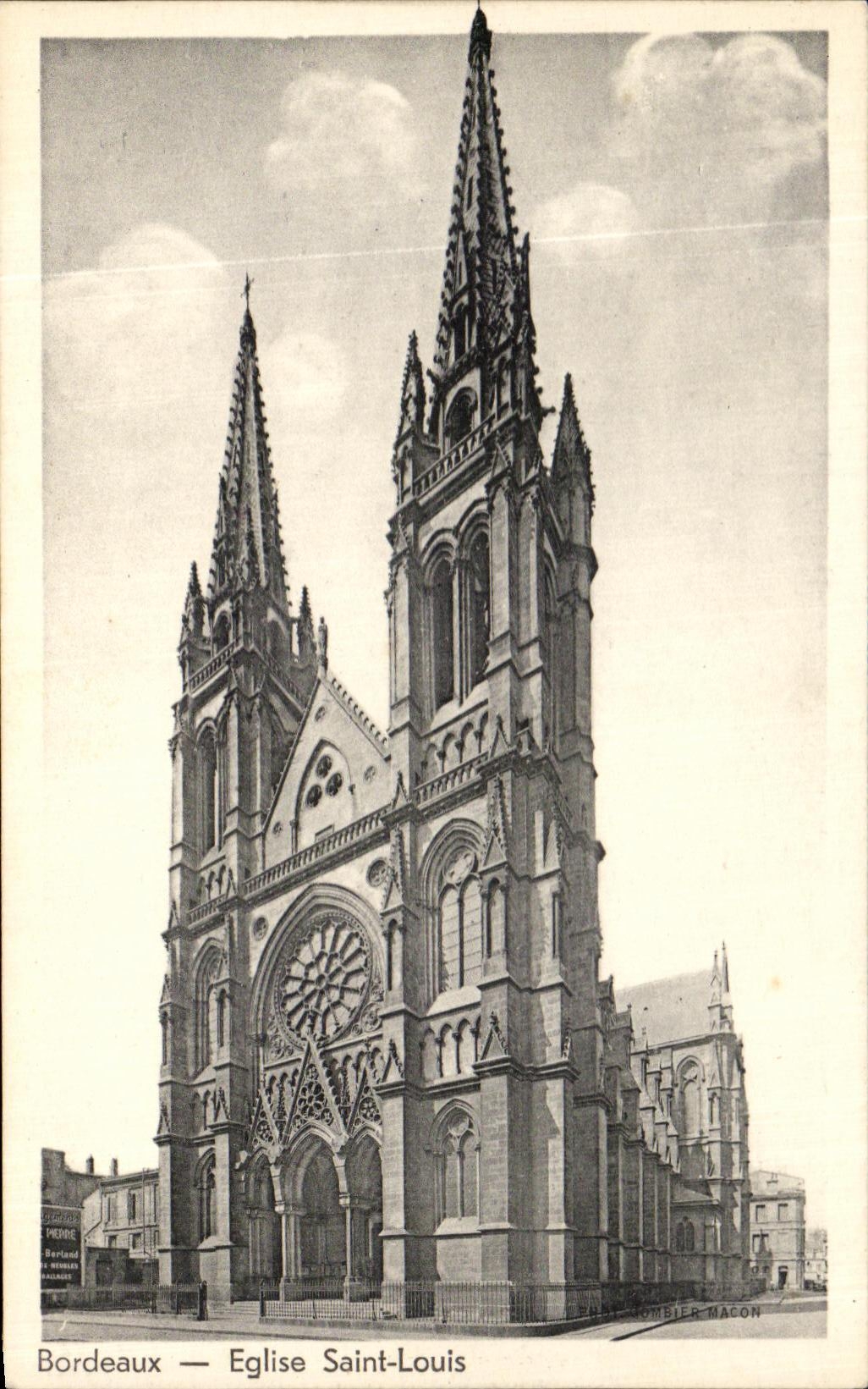CPA Bordeaux Church Saint Louis