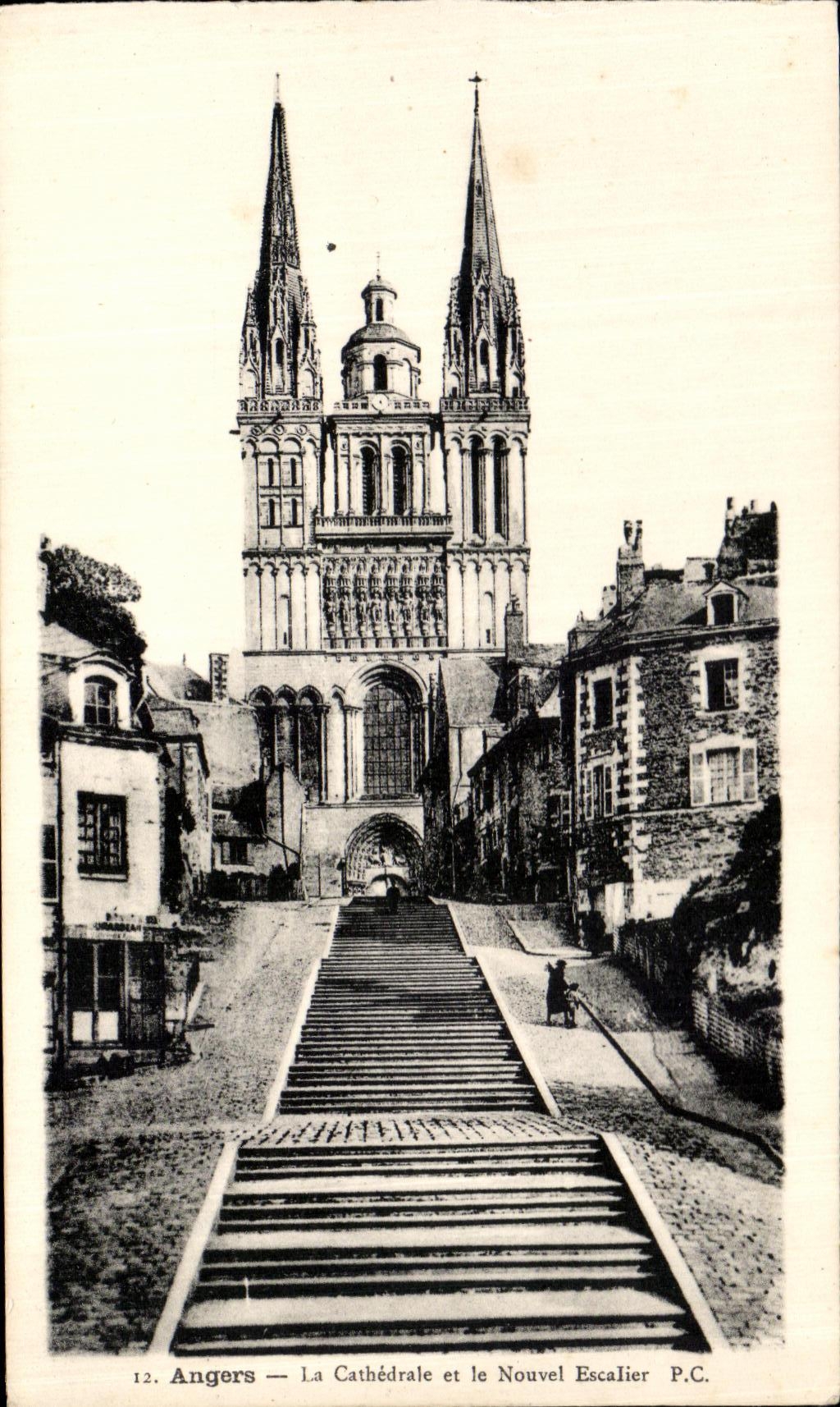CPA Angers the Cathedral And the New Staircase