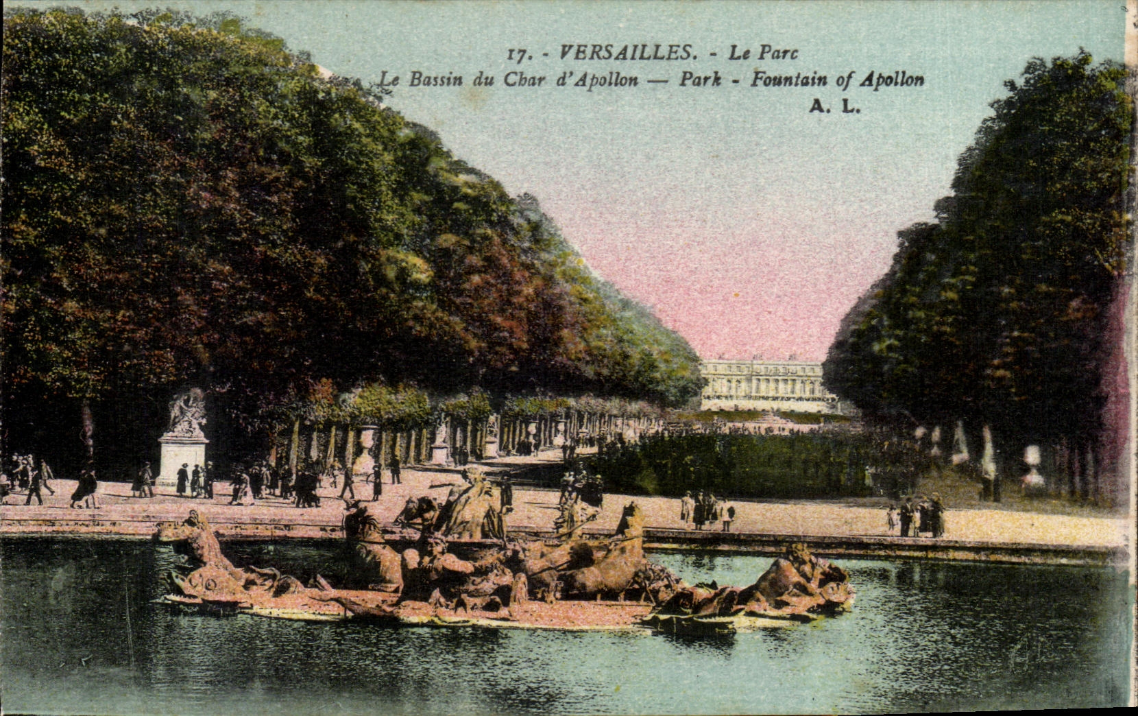 CPA Versailles Le Parc Le Bassin Du Char D'Apollon