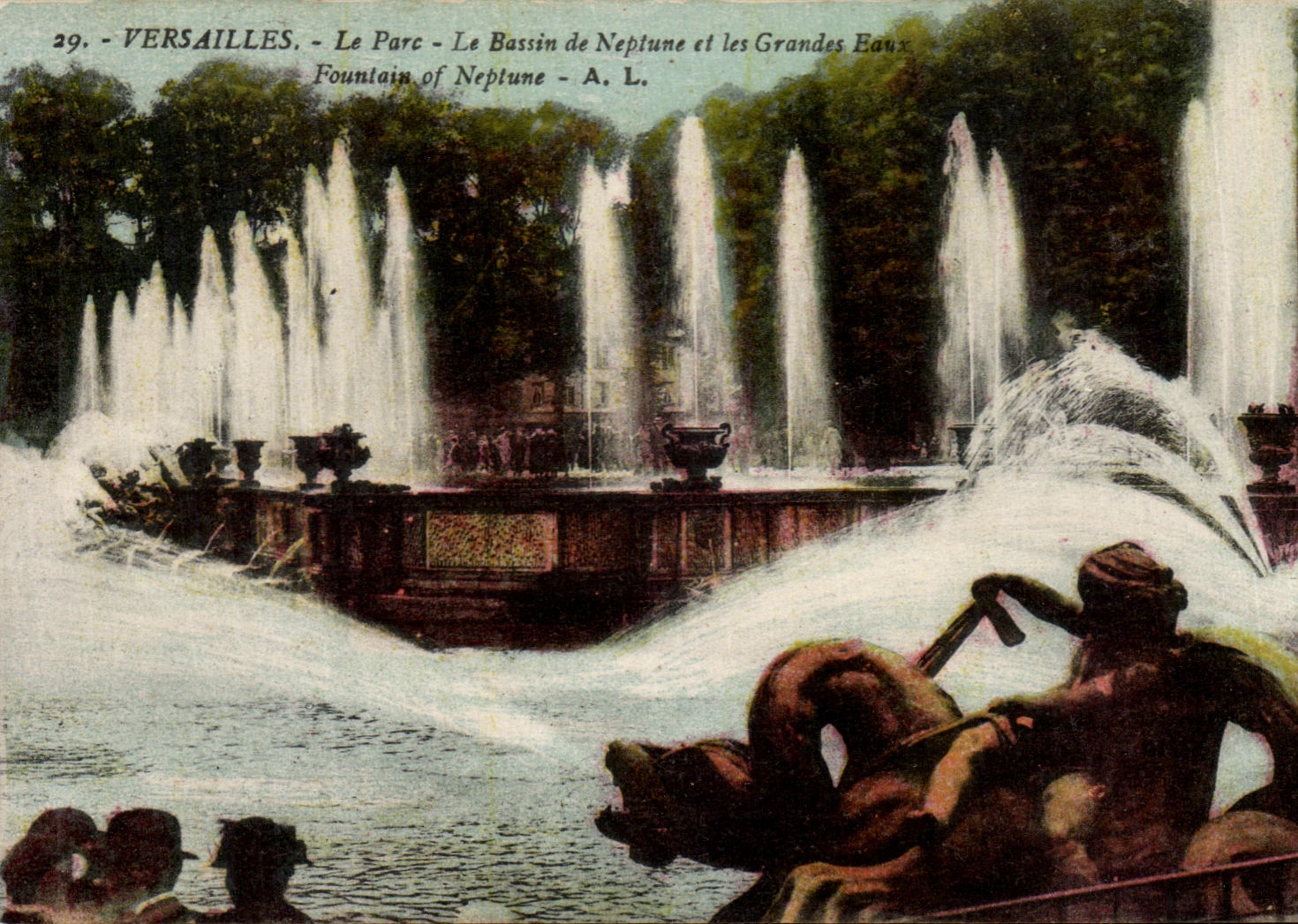CPA Versailles Le Parc Bassin De Neptune Et Les Grandes Eaux