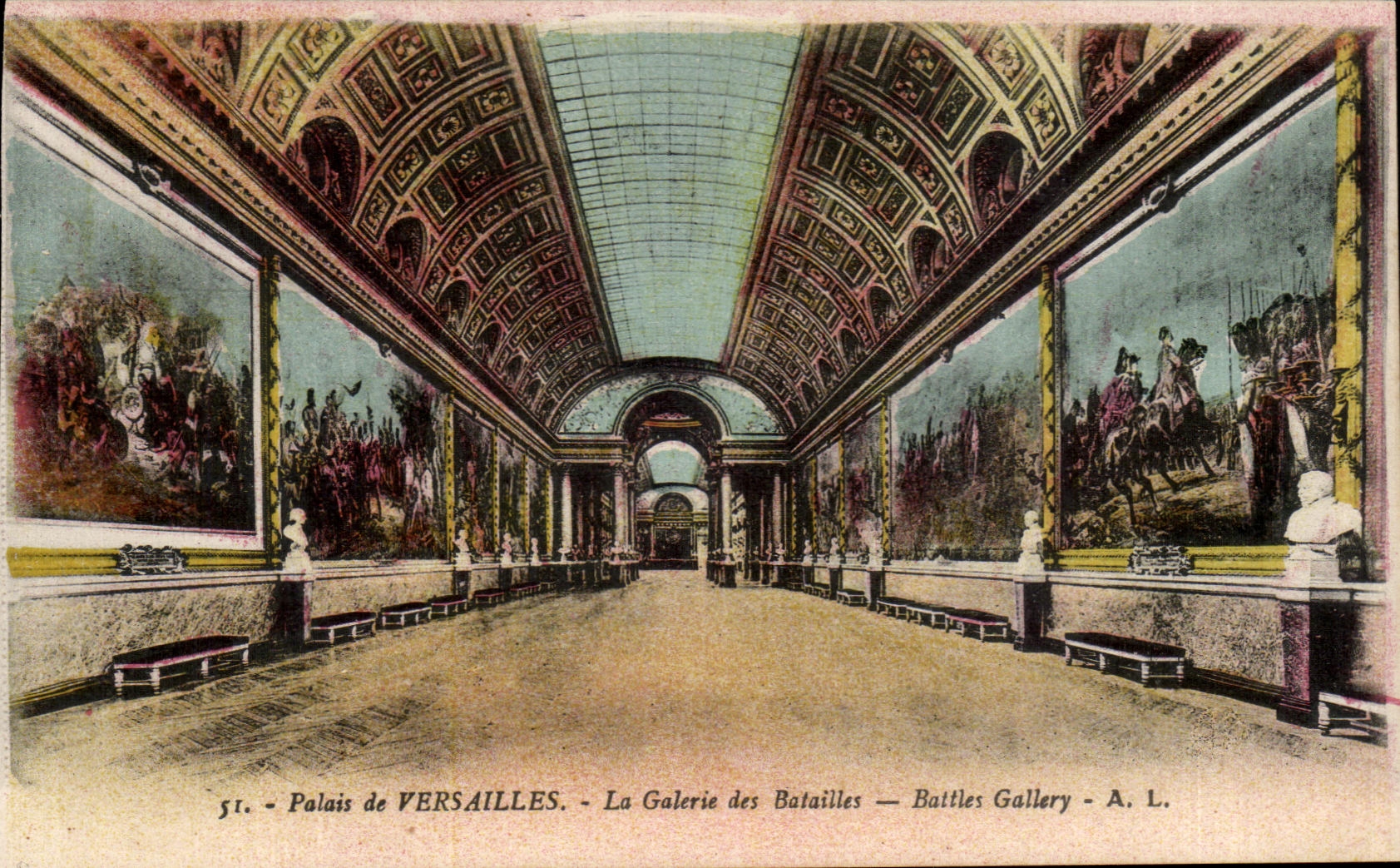 CPA Palais De Versailles La Galerie DEs Balailles