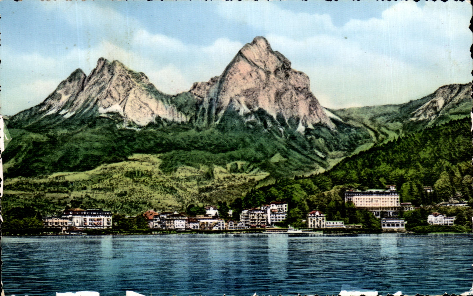 CPA Brunnen Und Die Mythen