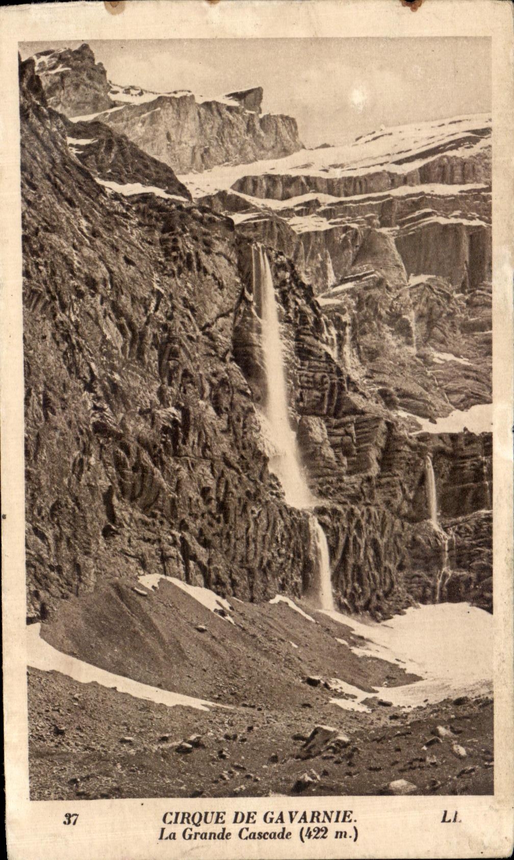 CPA Circus De Gavarnie the Large Cascade