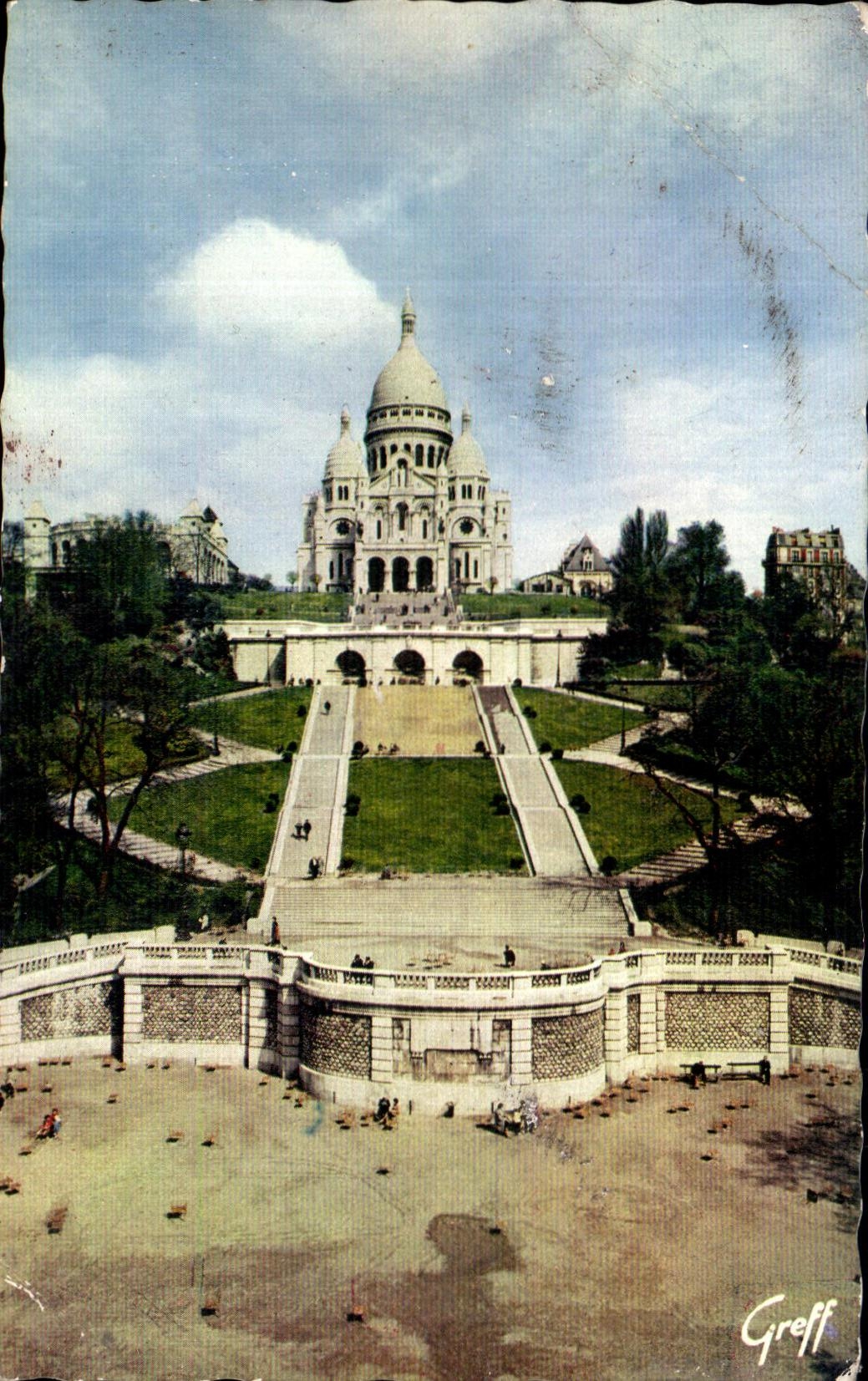 CPSM Paris the Sacring Heart of Montmartre