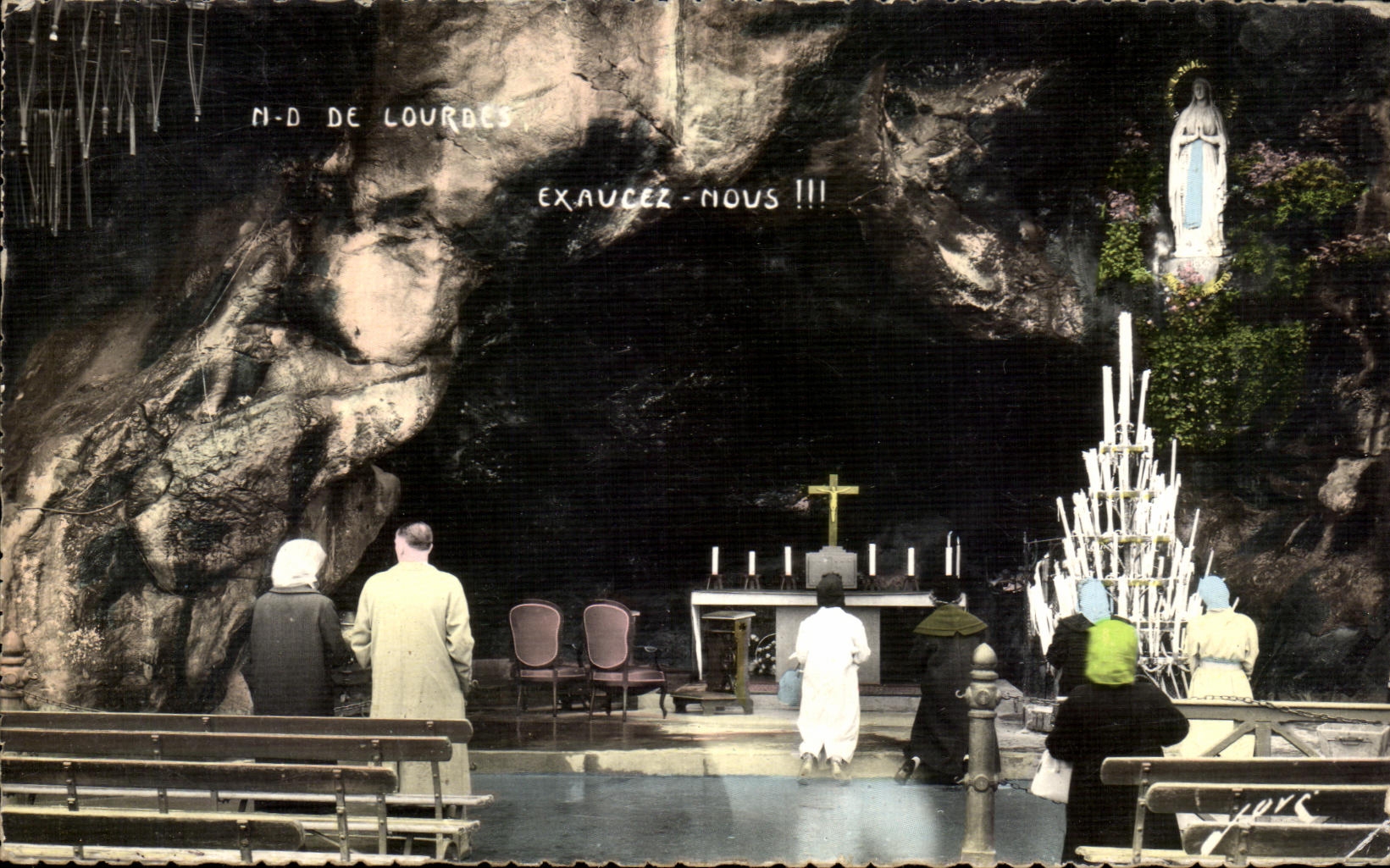 CPSM Lourdes the Miraculous Cave
