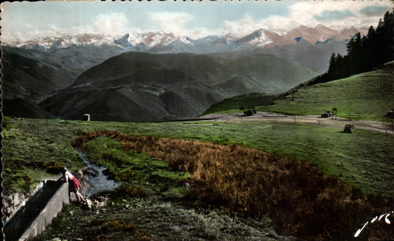 CPSM the Collar D' Aspin At the top