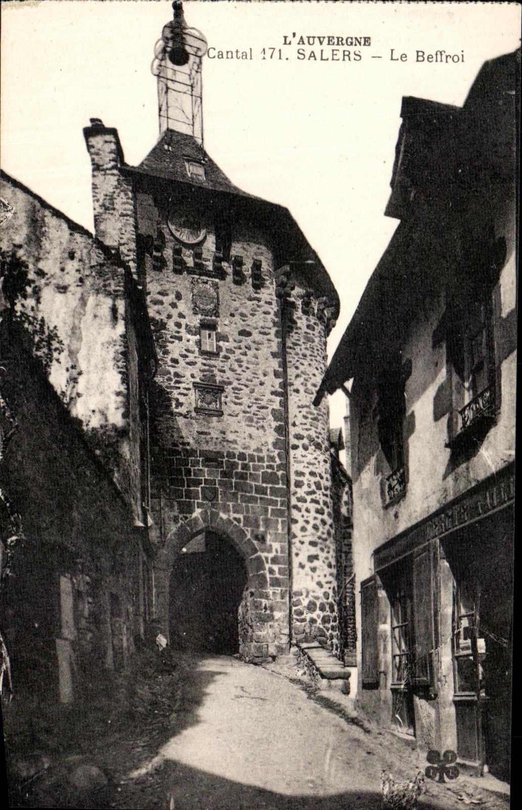 CPA Auvergne Salers Cantal the Belfry