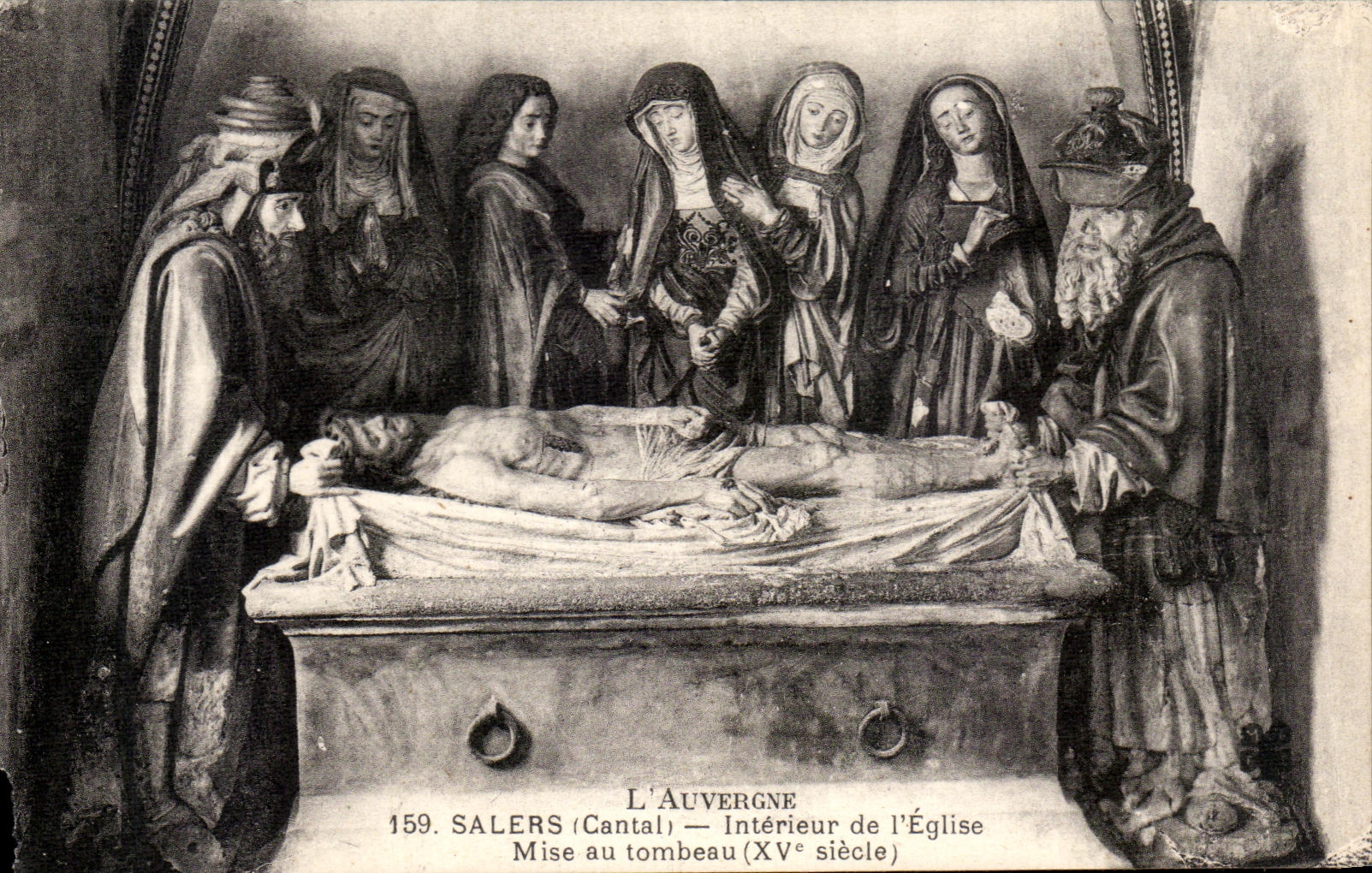 CPA Auvergne Interior Salers Cantal of the Church Put at the Tomb