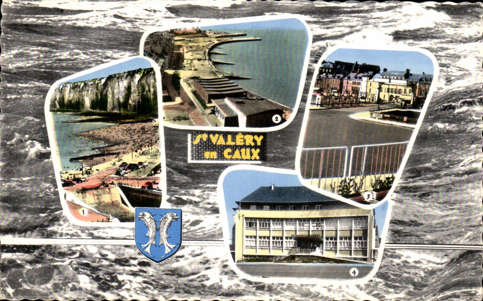 CPSM Saint Valery in Caux the Beach and cliffs