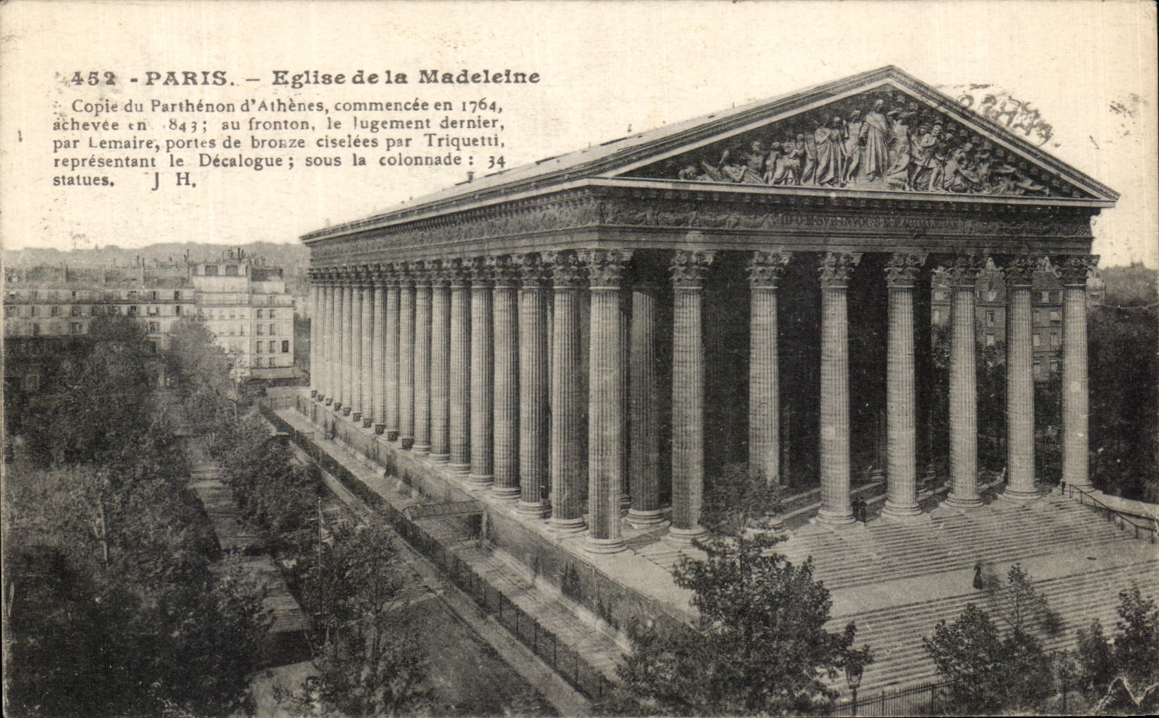 CPA Paris Church Of the Madeleine