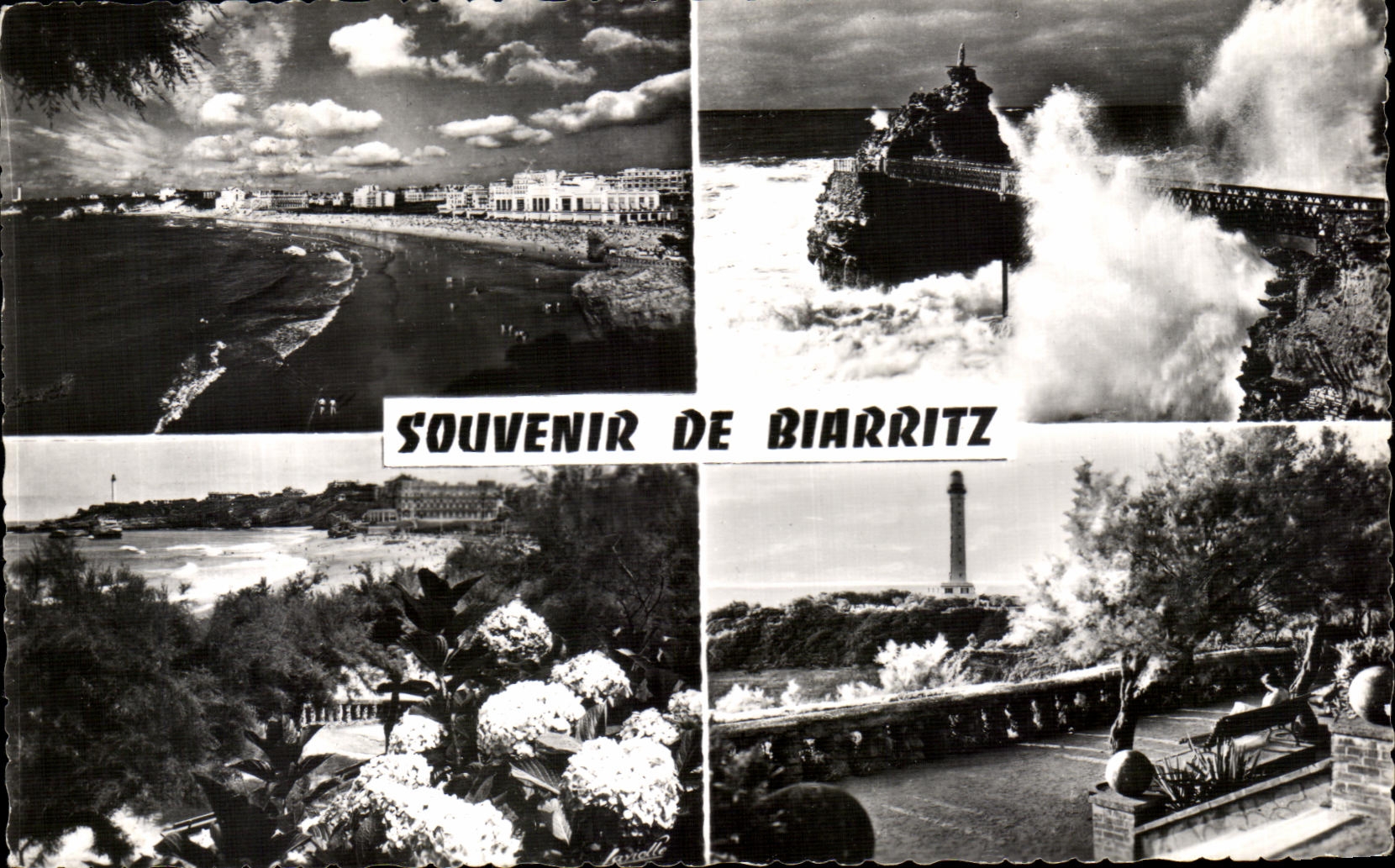 CPSM Souvenir De Biarritz