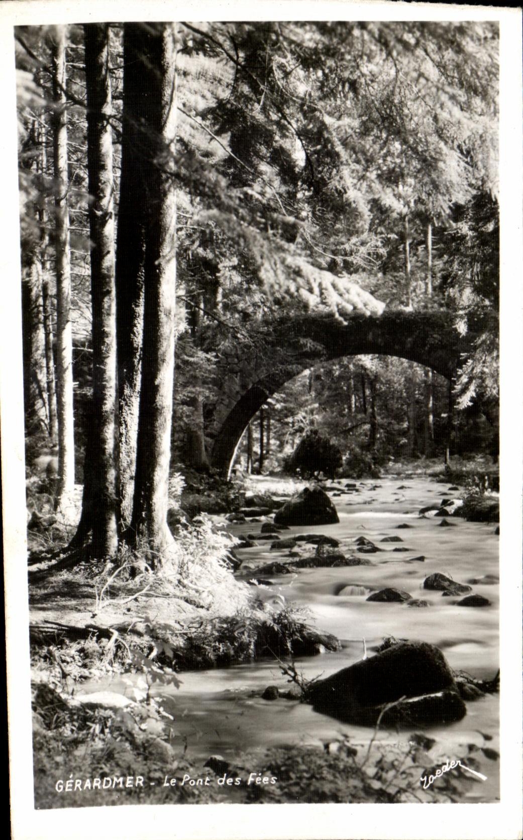 CPA Gerardmer the Bridge of the Fairies