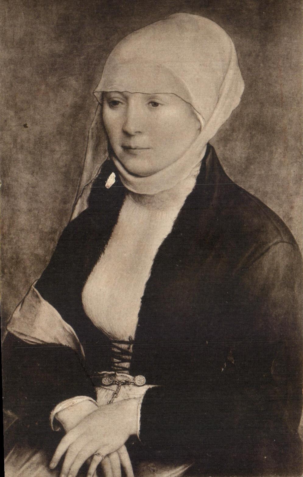 CPA Hans Holbein Portrait d'une jenue Femme